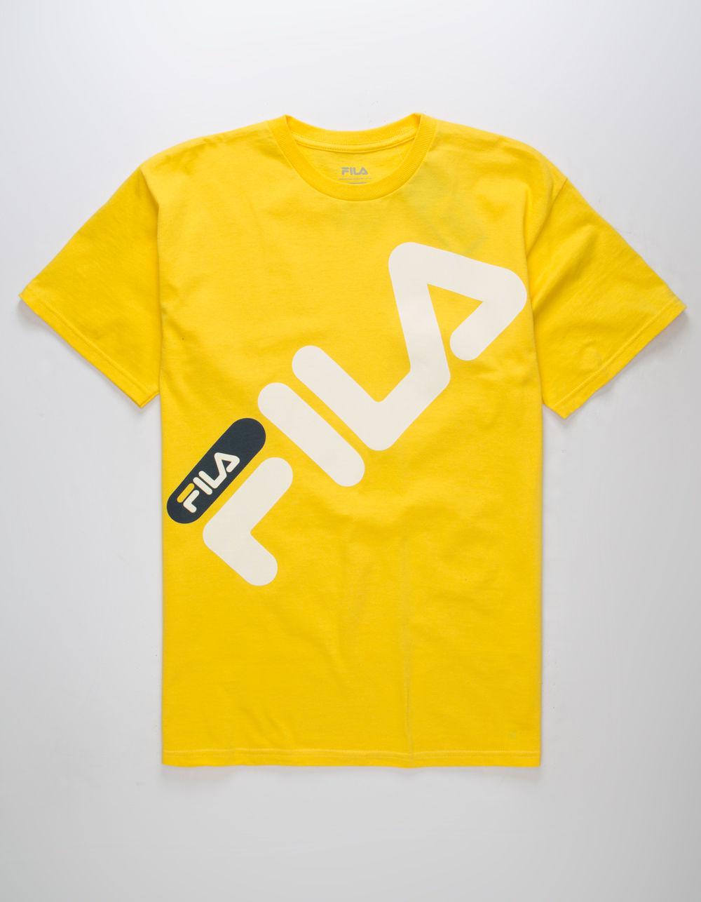 fila shirt mens yellow