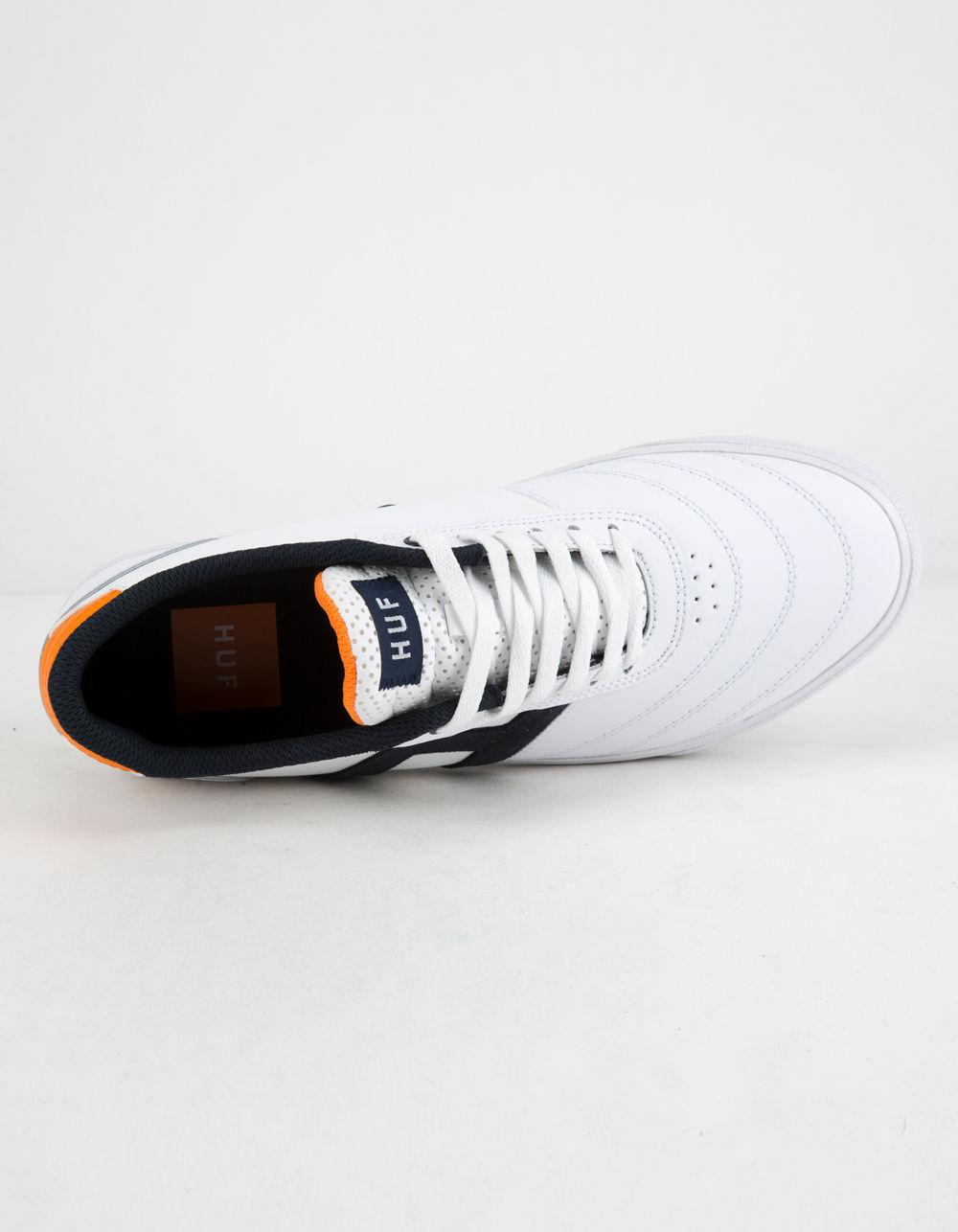 Galaxy White Orange \u0026 Navy Mens Shoes 