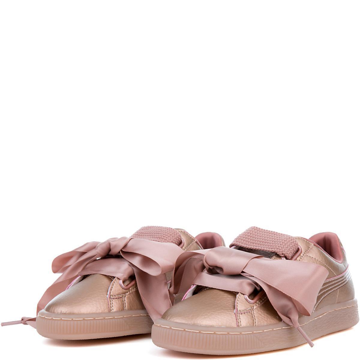 puma basket heart copper rose puma basket heart copper rose