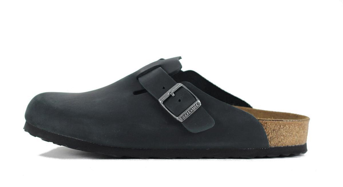 birkenstock boston leather black