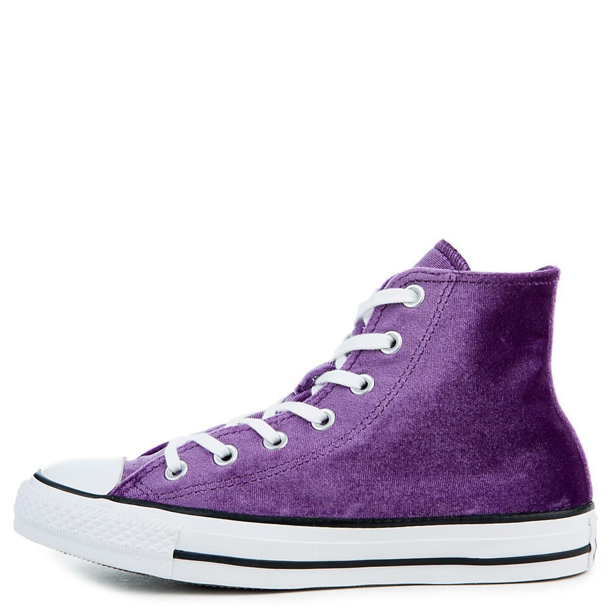 Converse Chuck Taylor All Star Velvet Hi Sneaker in Night  Purple/White/White (Purple) - Save 19% - Lyst