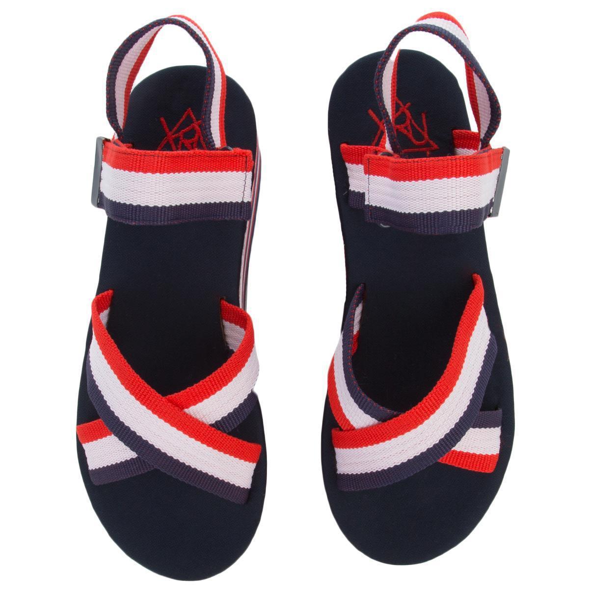 red white and blue platform sneakers