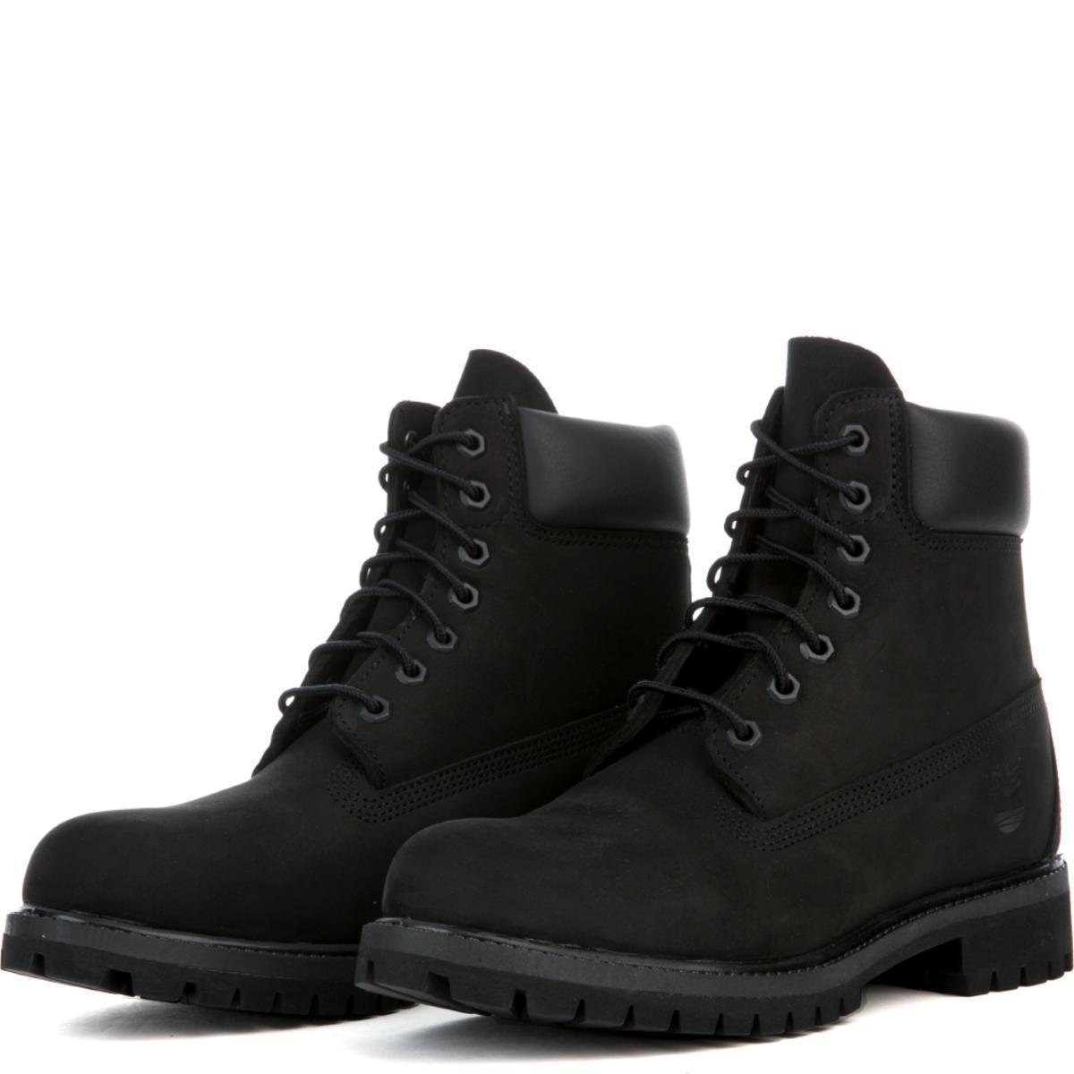timberland 6 inch boots black mens