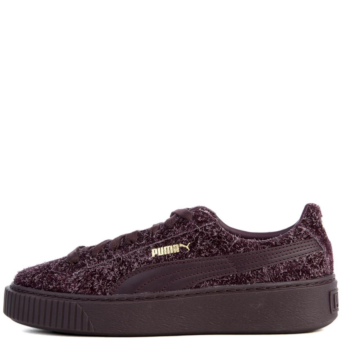 puma suede platform purple