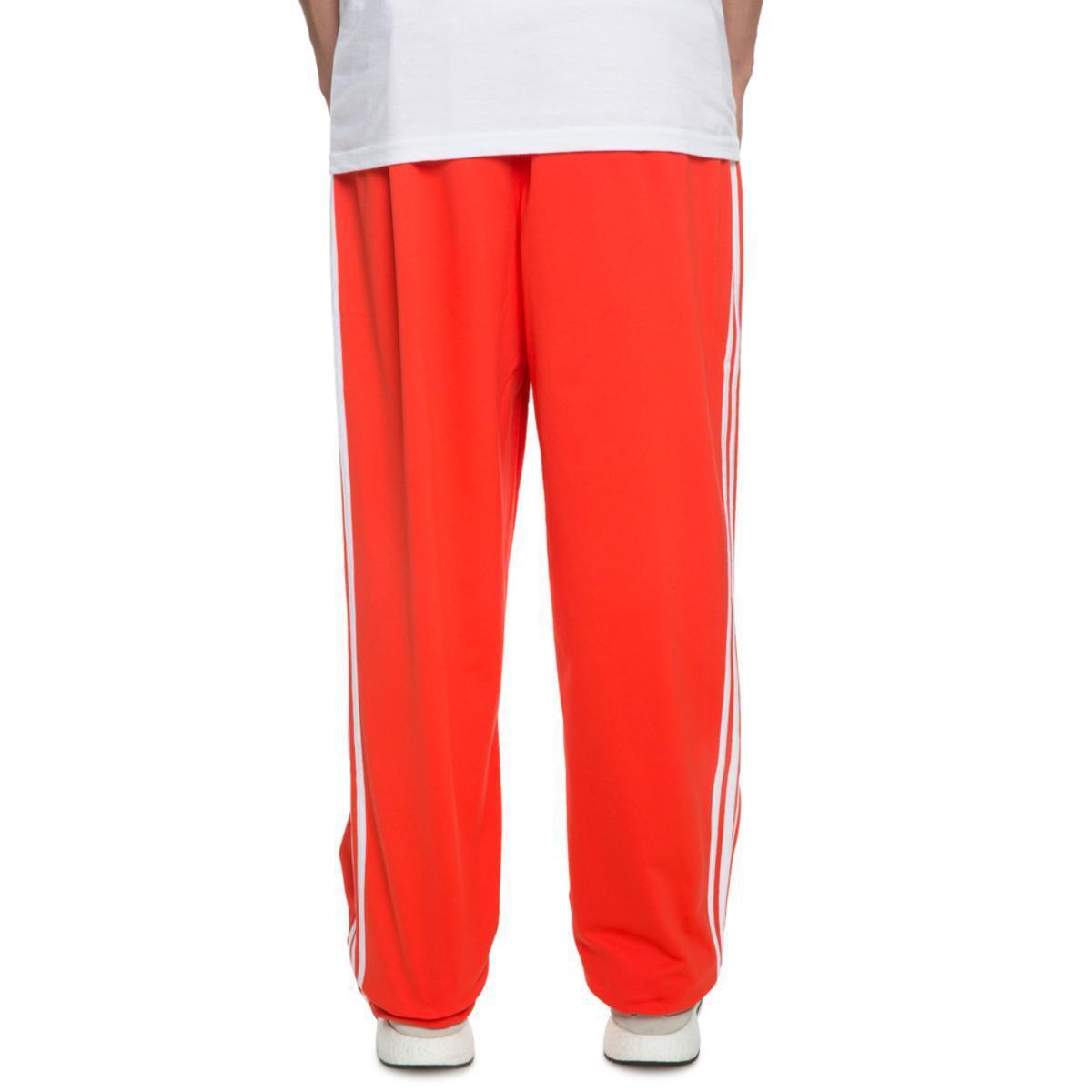 adidas mens red track pants