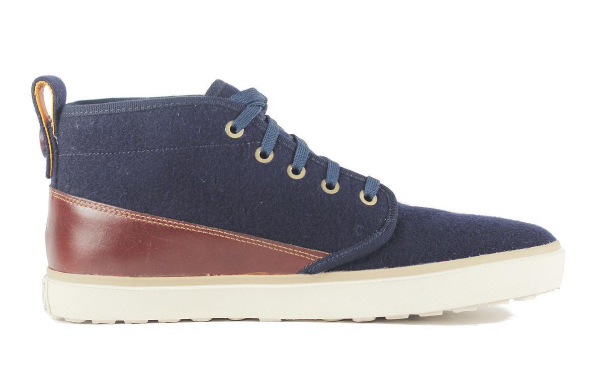 blue and brown timberland boots