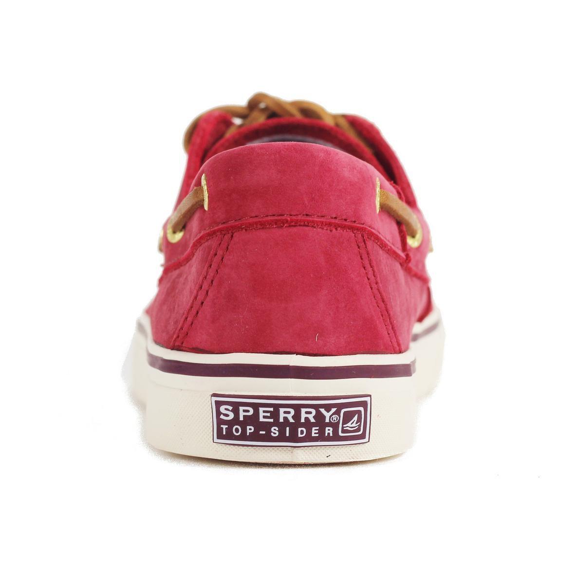 red sperry topsiders