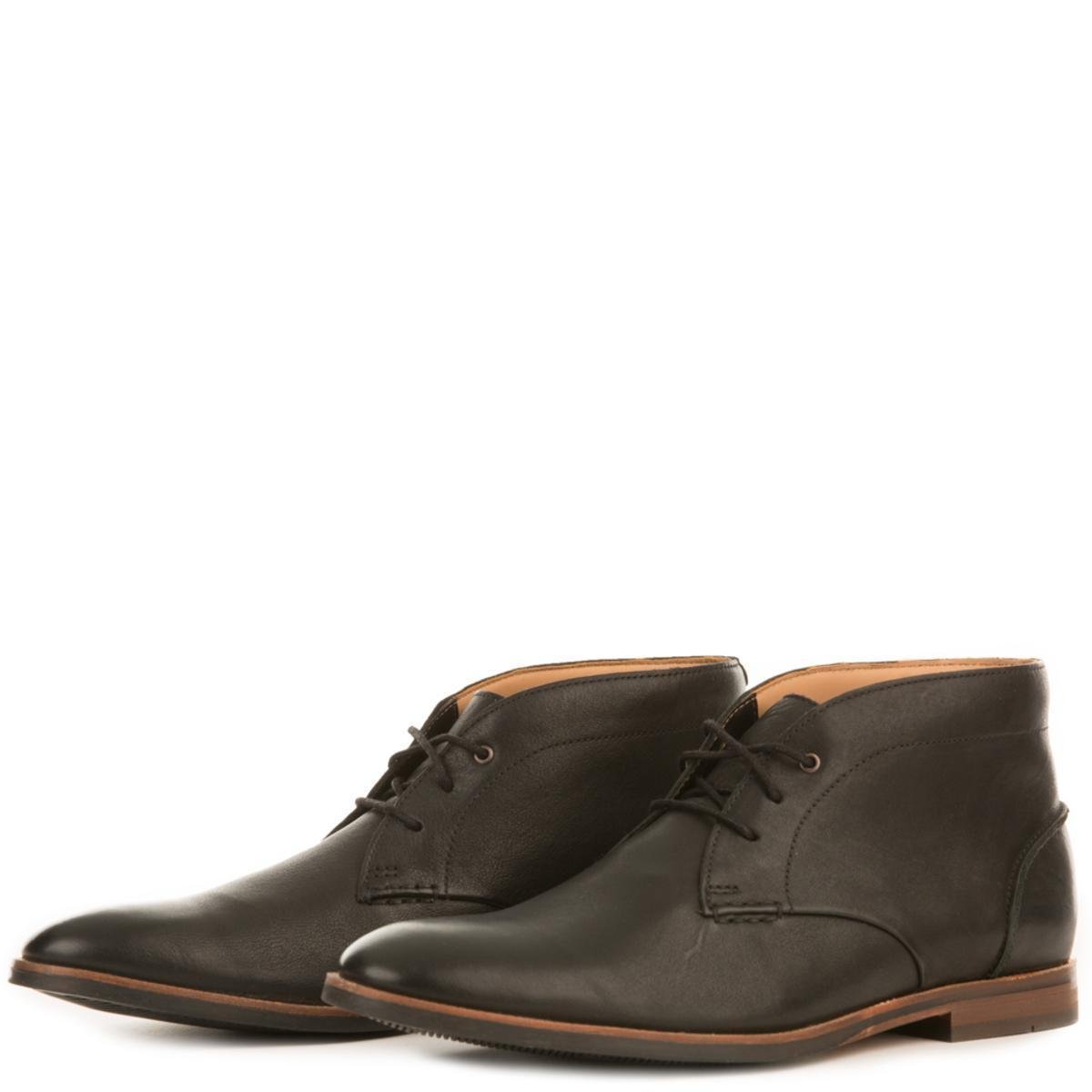 Clarks Broyd Mid Black Leather Boots 