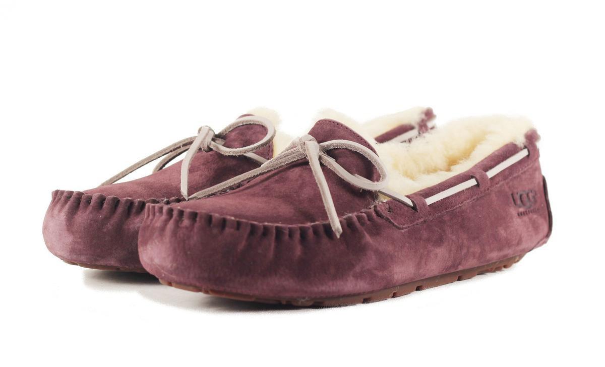red ugg moccasins