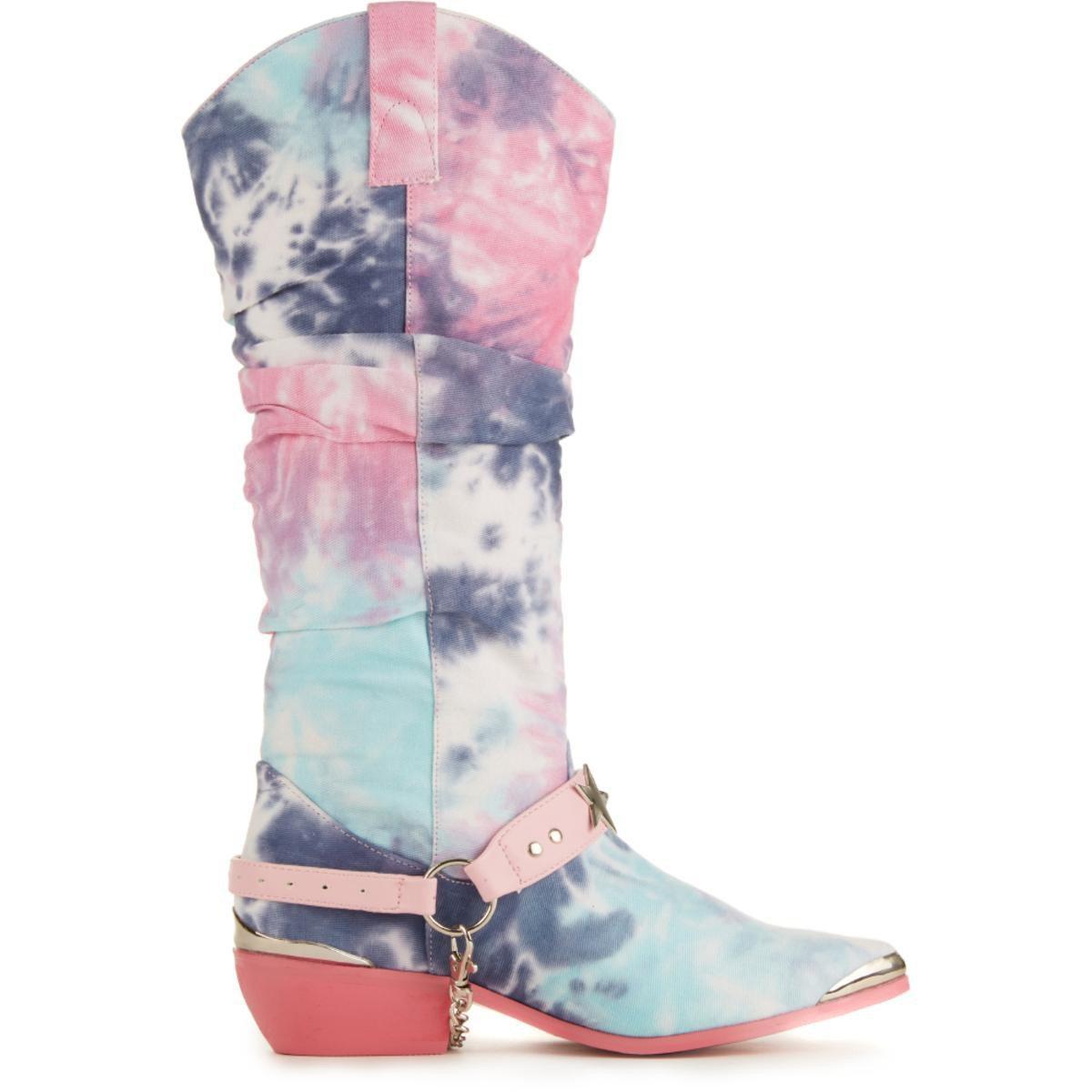 tie dye cowboy boots