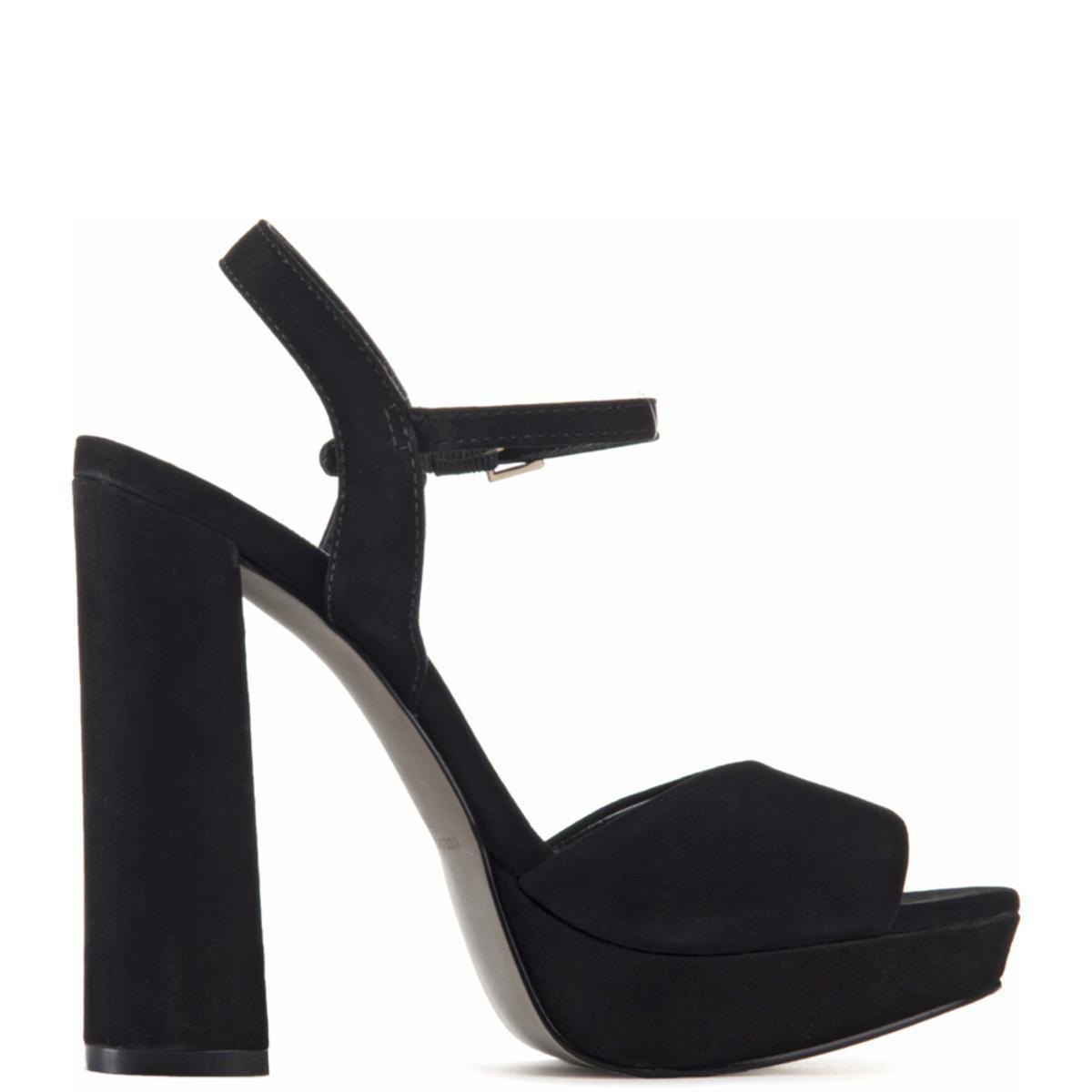 steve madden all black platform sandals