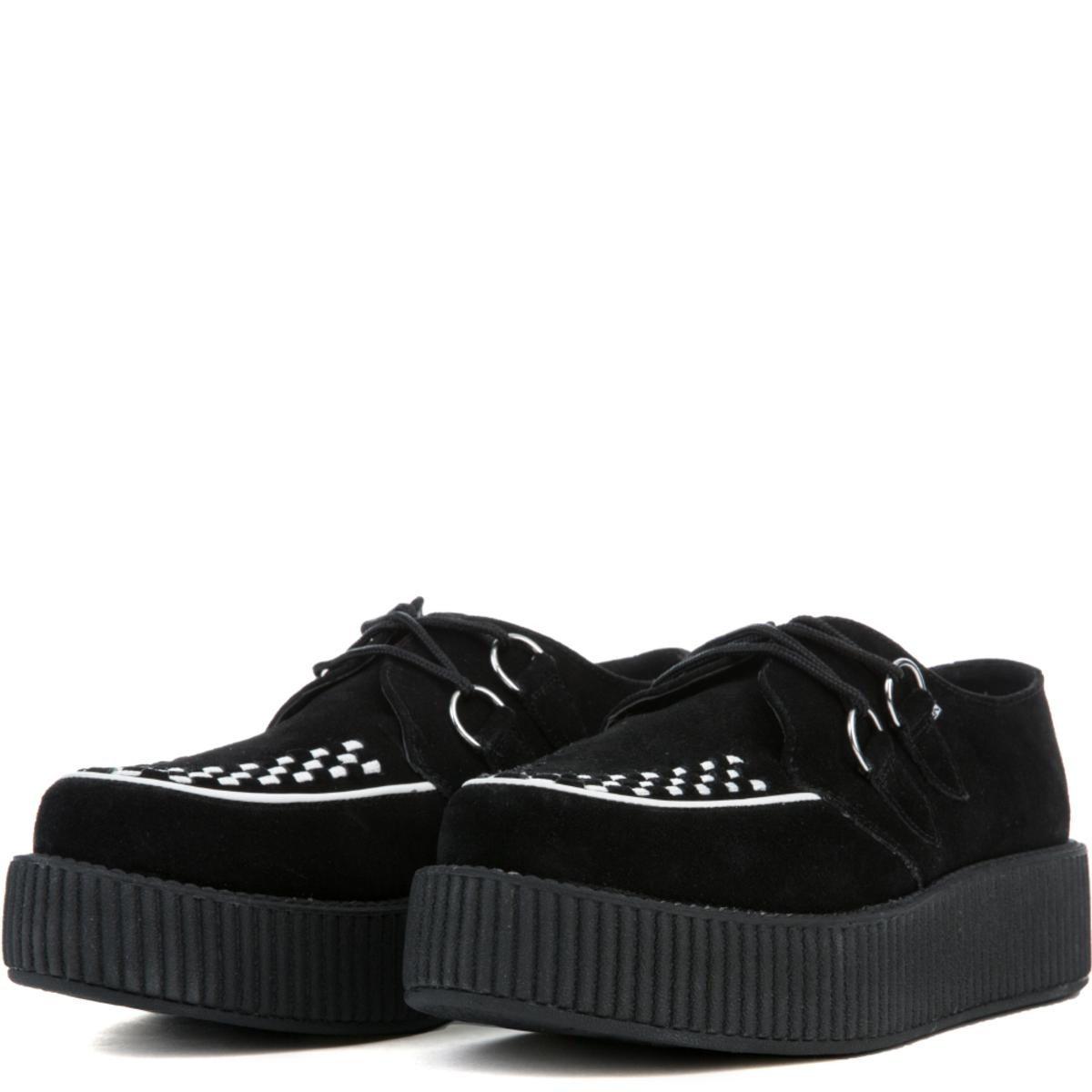 black suede viva mondo creepers