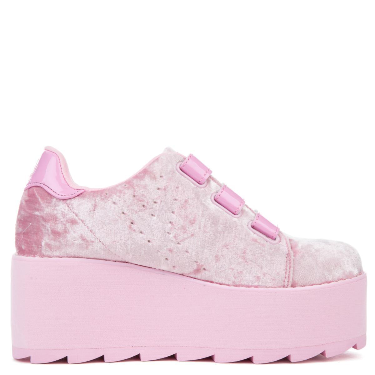 velcro platform sneakers