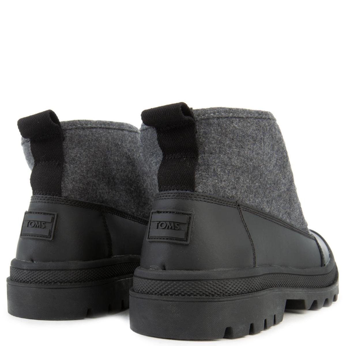 TOMS Cordova Boots In Black Wool W 