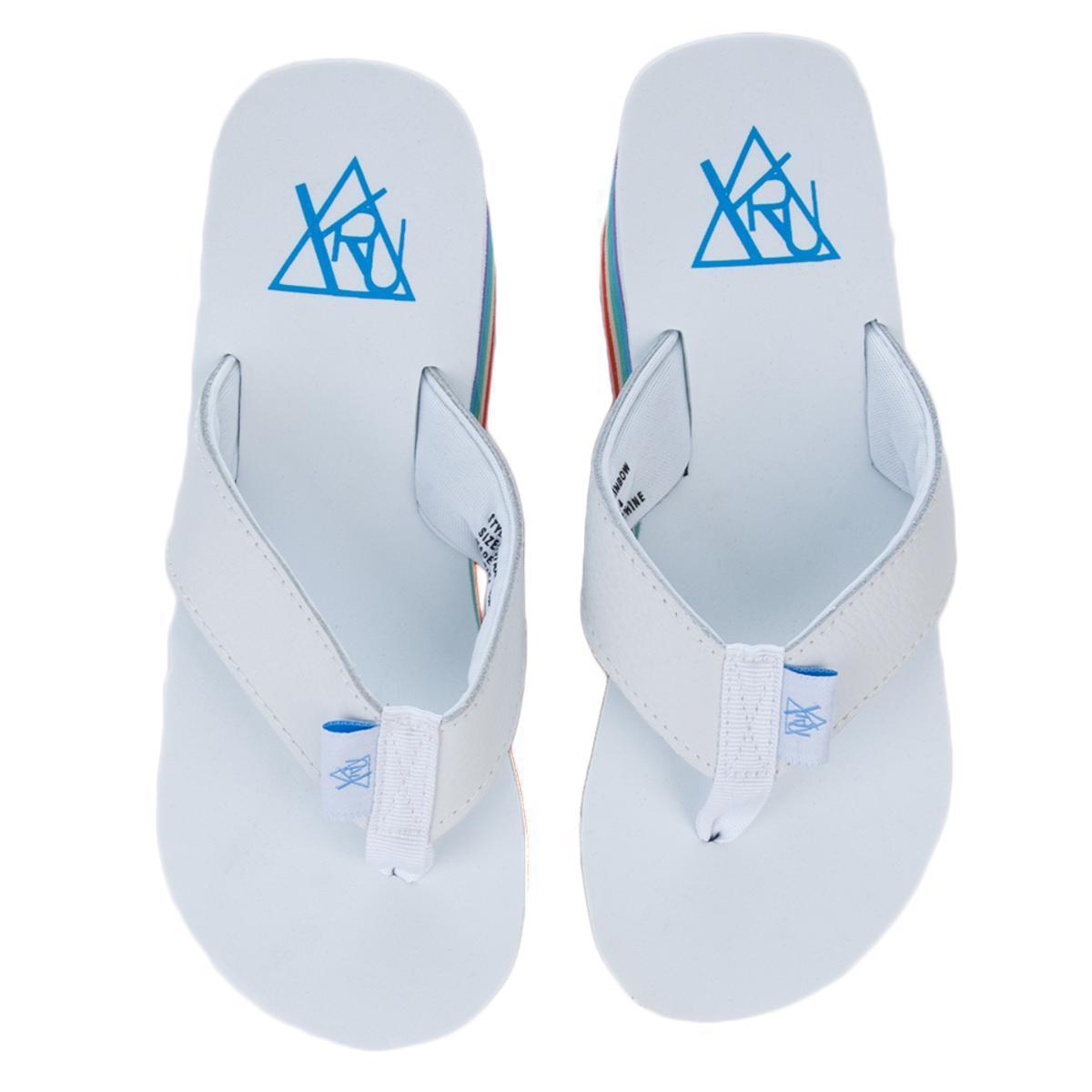 white platform flip flops