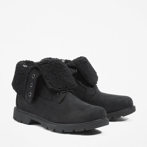 Timberland Linden Woods Mid Lace up Waterproof Boot For Women In Black Woman Black Size 4 Lyst UK