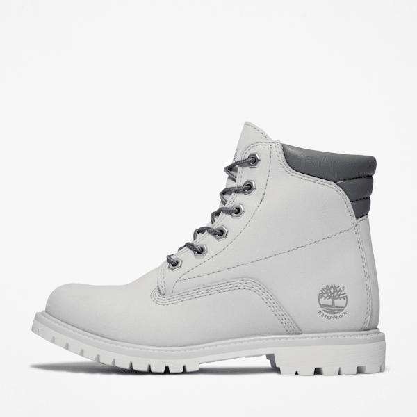 Timberland Waterville 6 Inch Lace up Boot For Women In White Woman White Size 3.5 in Grey Lyst UK