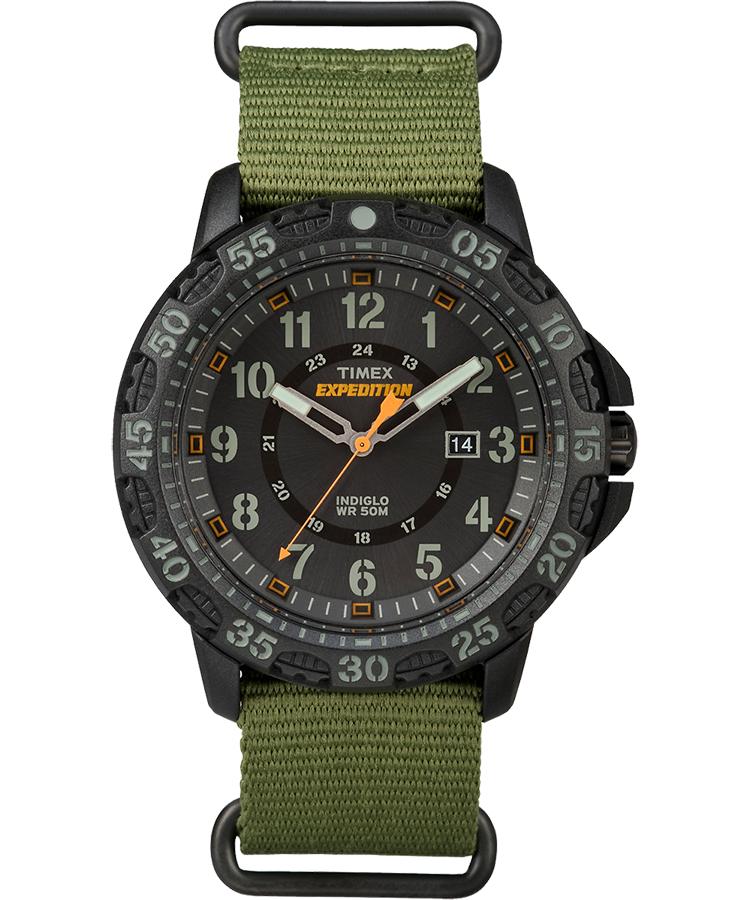 Timex Watch Expedition Gallatin 44mm Fabric Strap Black/green/black for ...