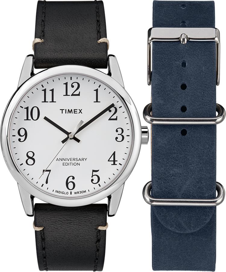 Easy reader 40th anniversary special clearance edition 38mm leather strap watch