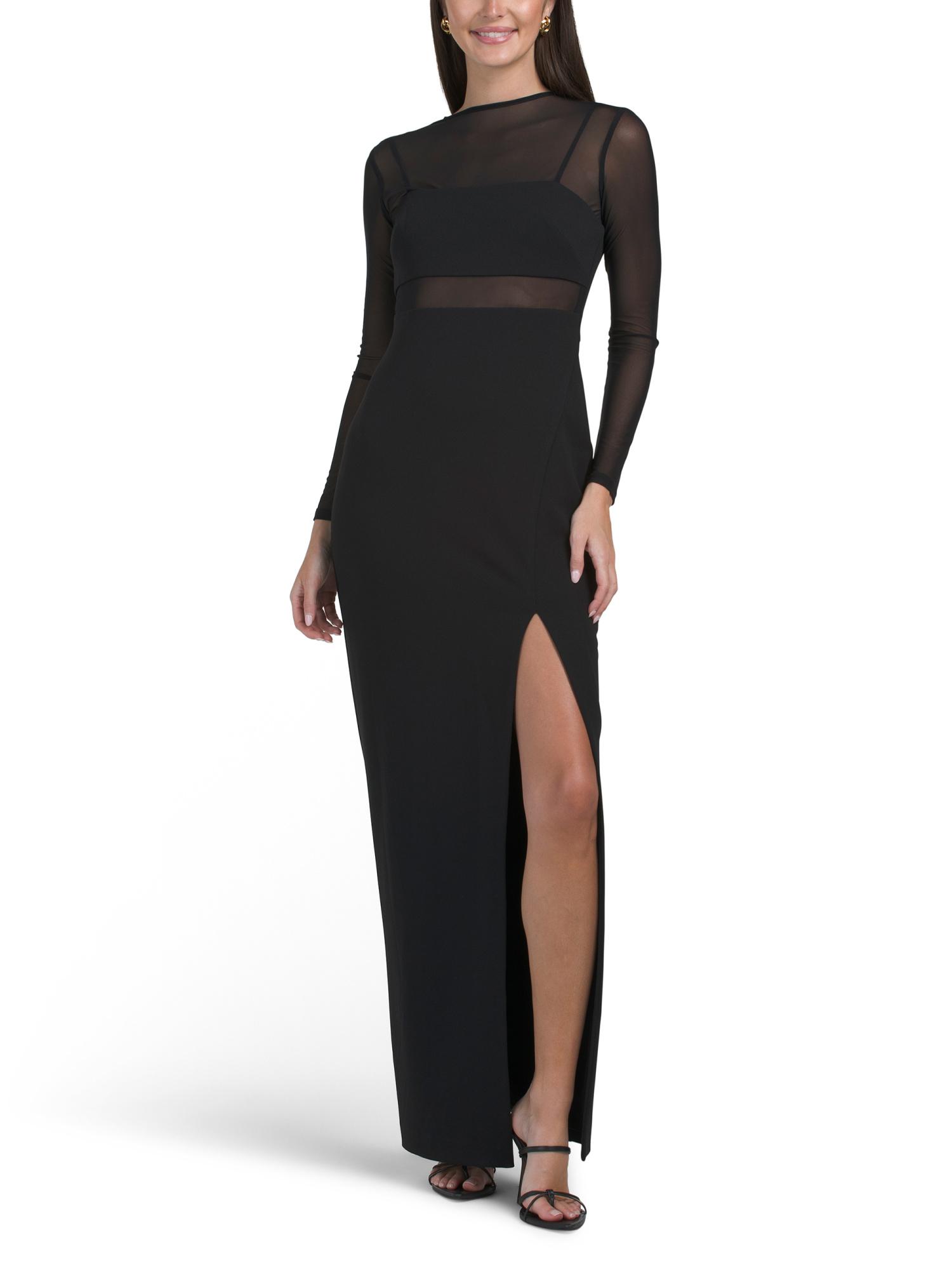 Designer Black Long Sleeve Slip Dresses for Women - Up to 70% off | Lyst