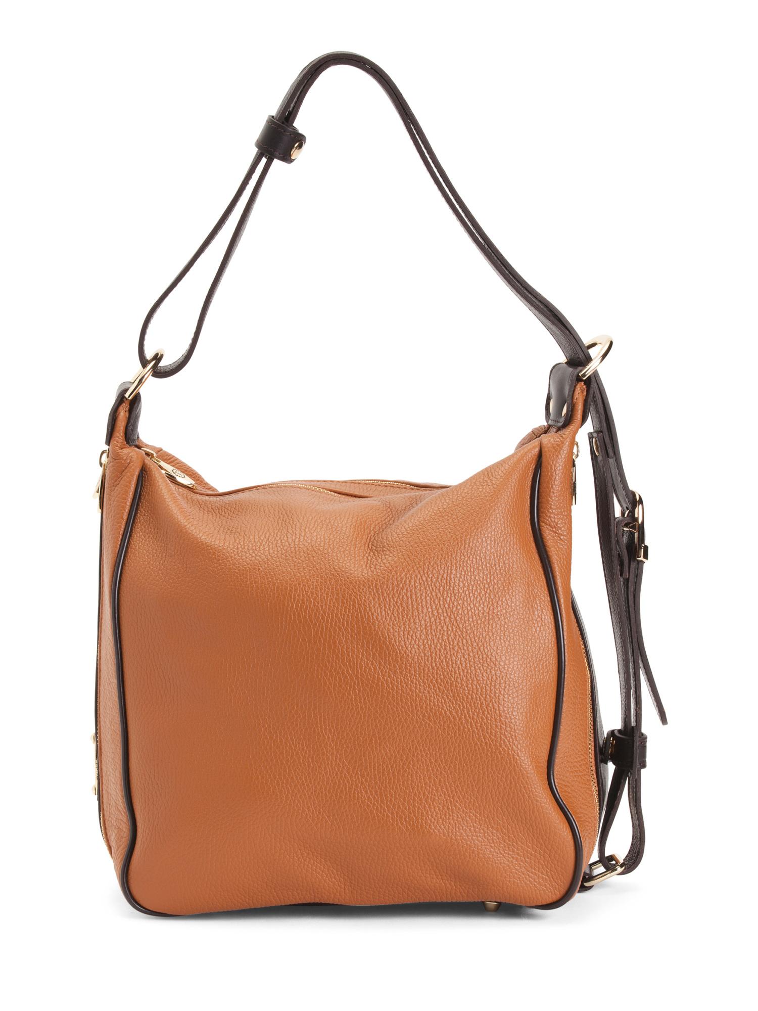tj maxx leather backpack