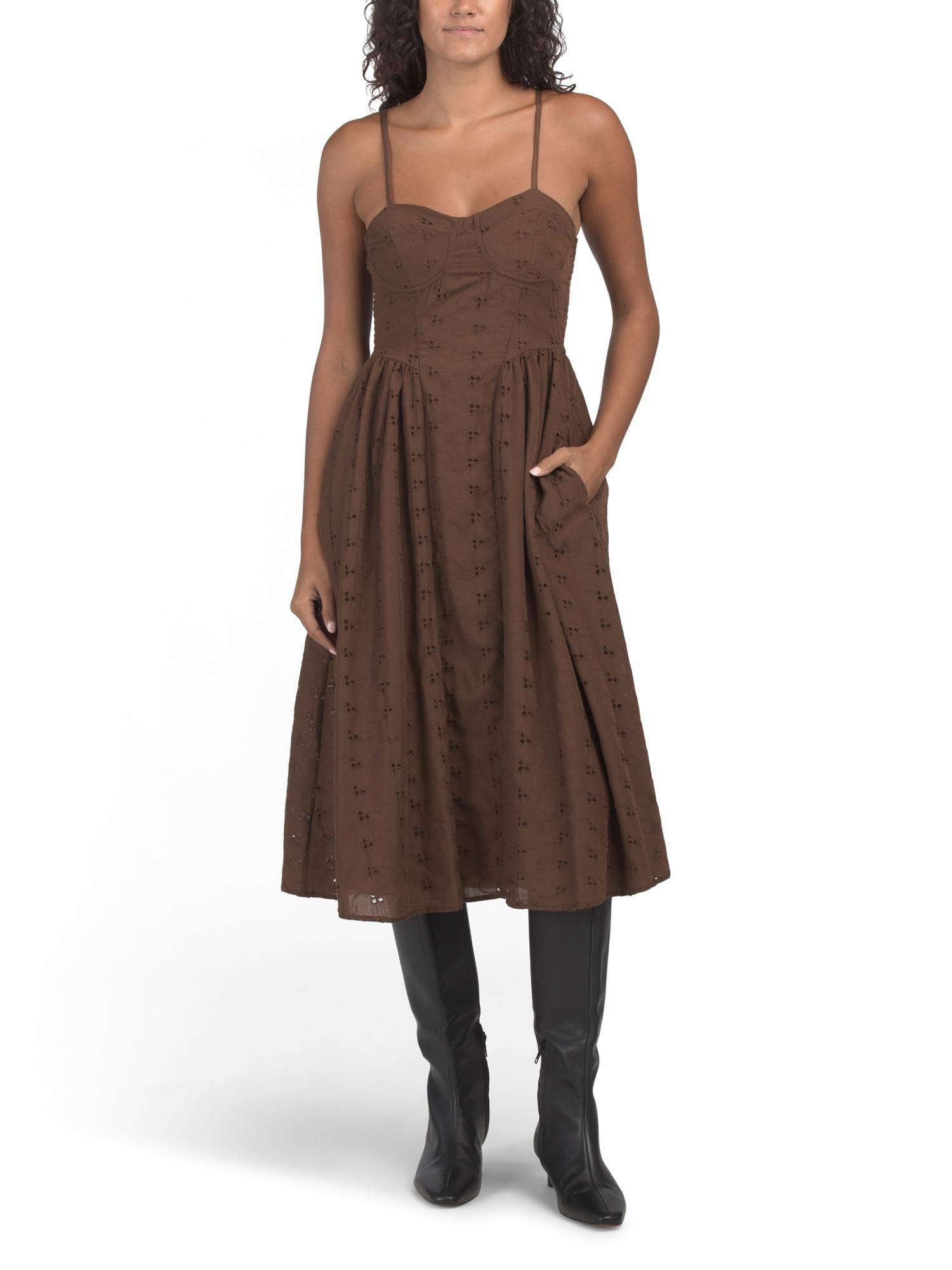 brown dress tj maxx Corduroy Dresses for Women Side Slit 50OFF100 It's a Cinch Black Color:Summer Green