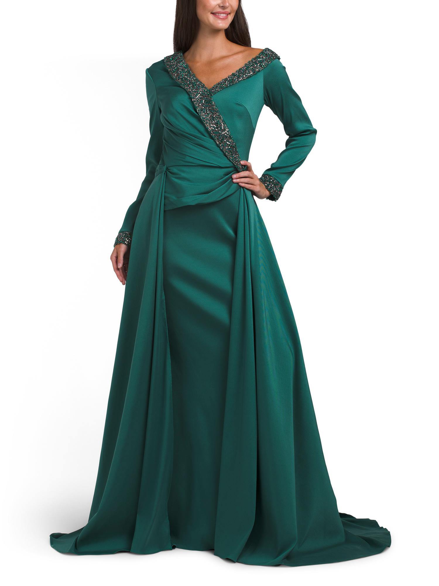 tj maxx holiday dresses Green for Women Pakistani Party Dresses