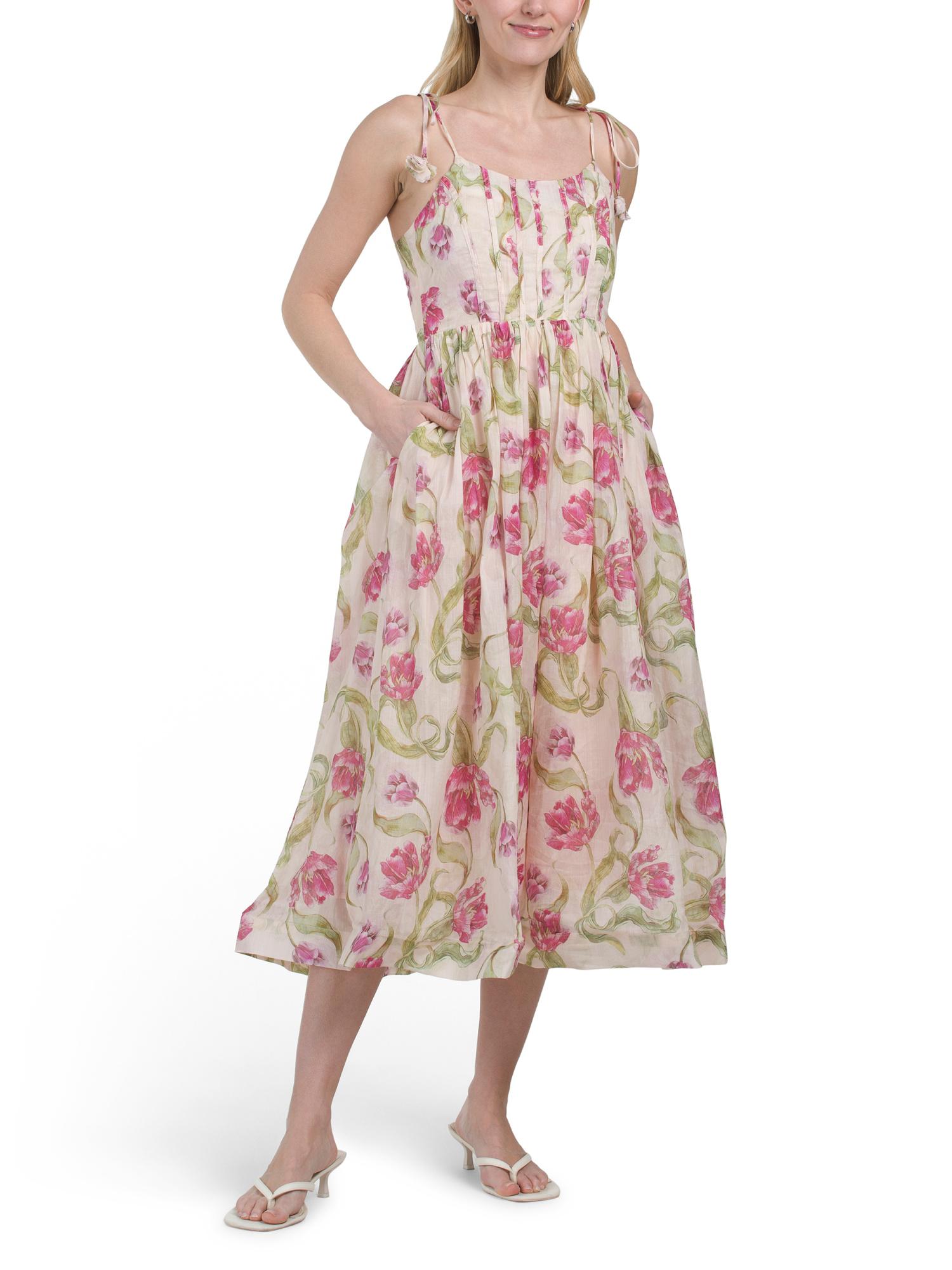 TJ Maxx Floral Corset Dress For Cotton/Rayon in Pink | Lyst TJ Maxx Floral Corset Dress For Cotton/Rayon in Pink | Lyst