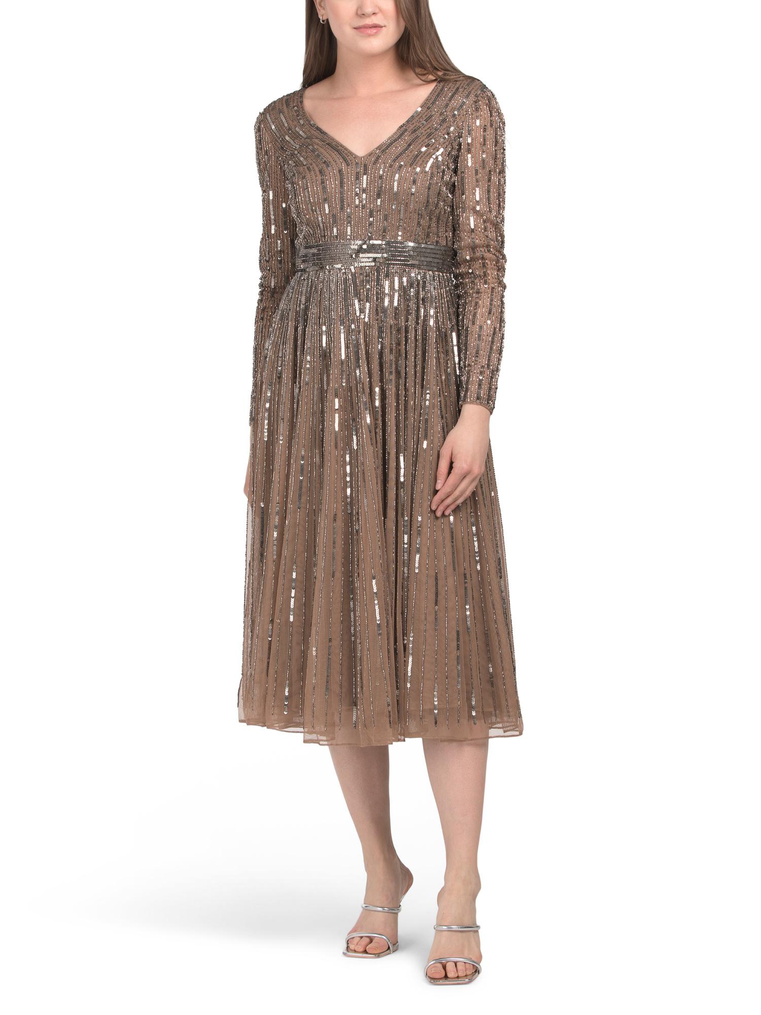 tjmaxx sequin dress TJMAXX Sequin Beaded Mini Dress For Women