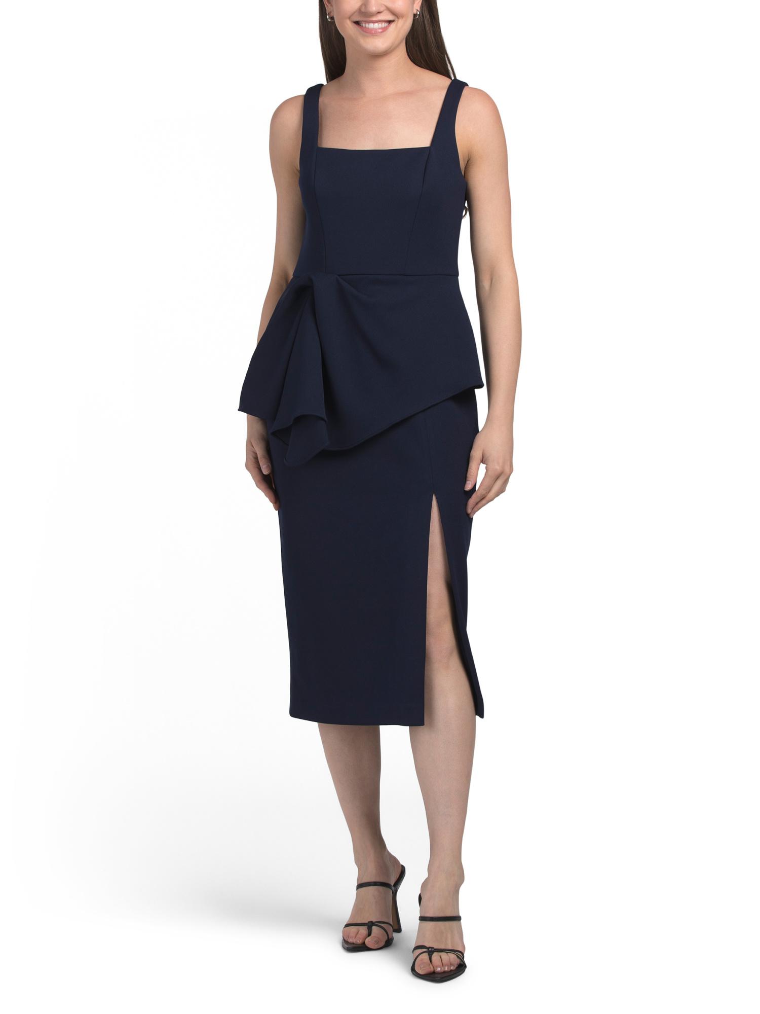 amber midi dress Freya Smocked Linen Midi Dress