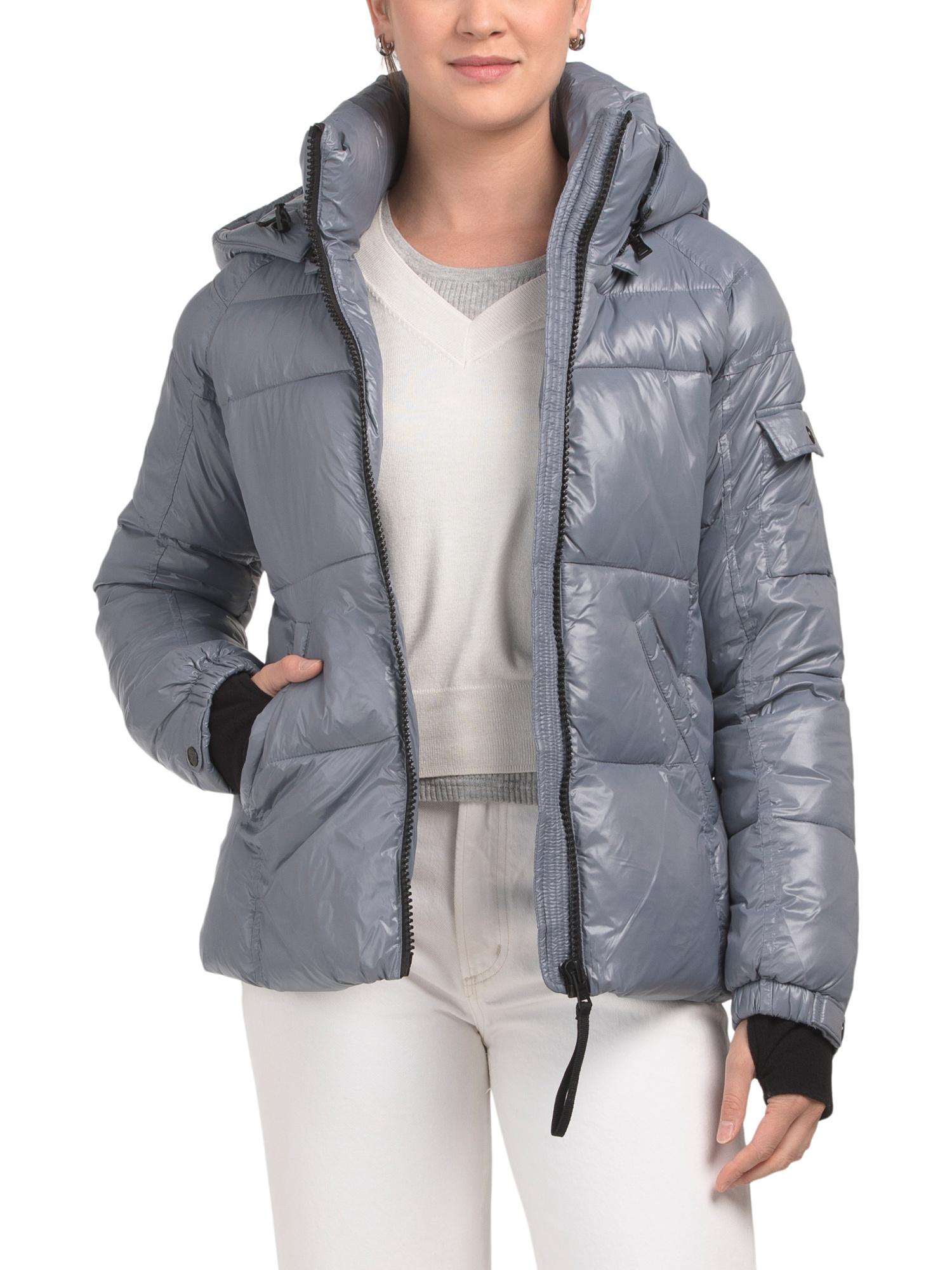 Michael Kors Tj Maxx Calvin Klein Coat Designer Shiny Puffer