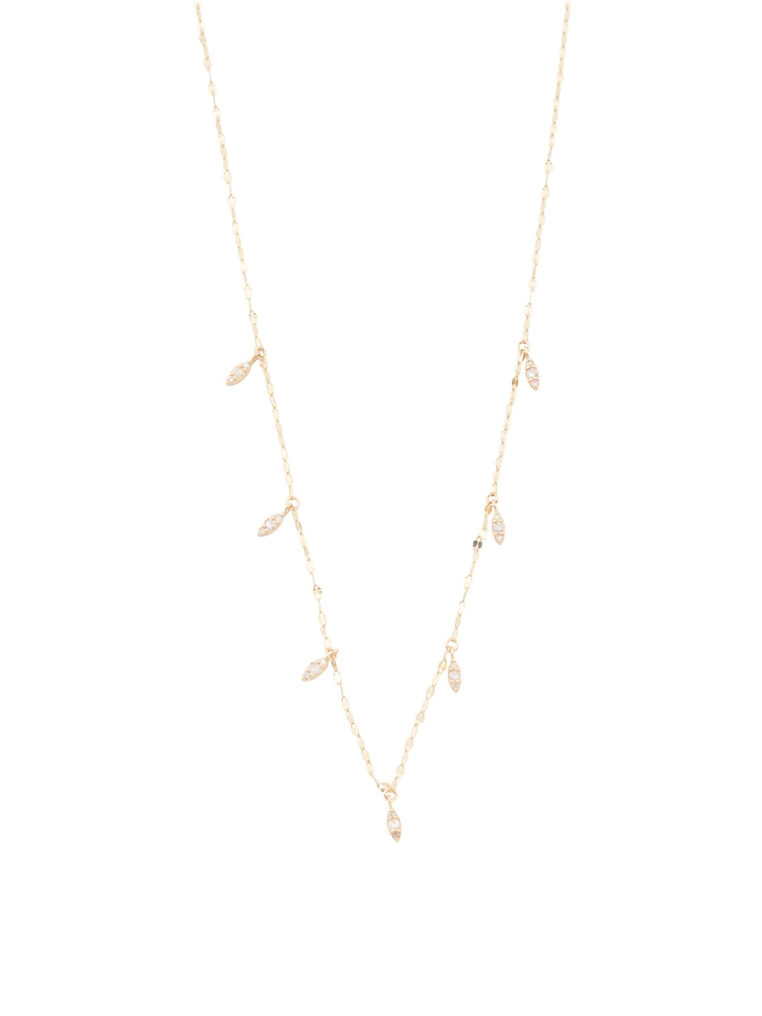 TJ Maxx 14Kt Diamond Drop Necklace, Diamond in White Lyst