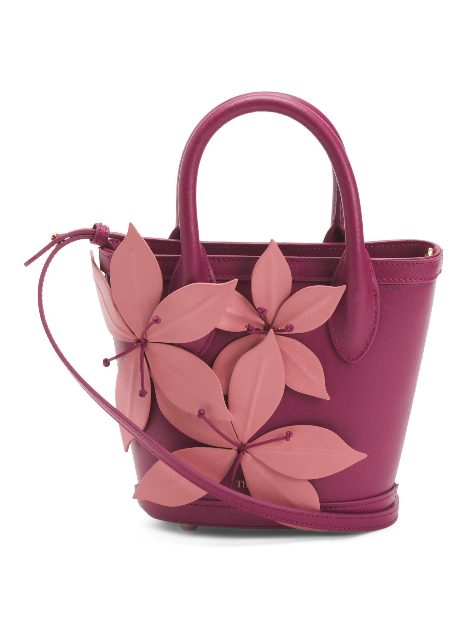 TJ Maxx Leather La Monada Flower Bag For Leather in Pink | Lyst
