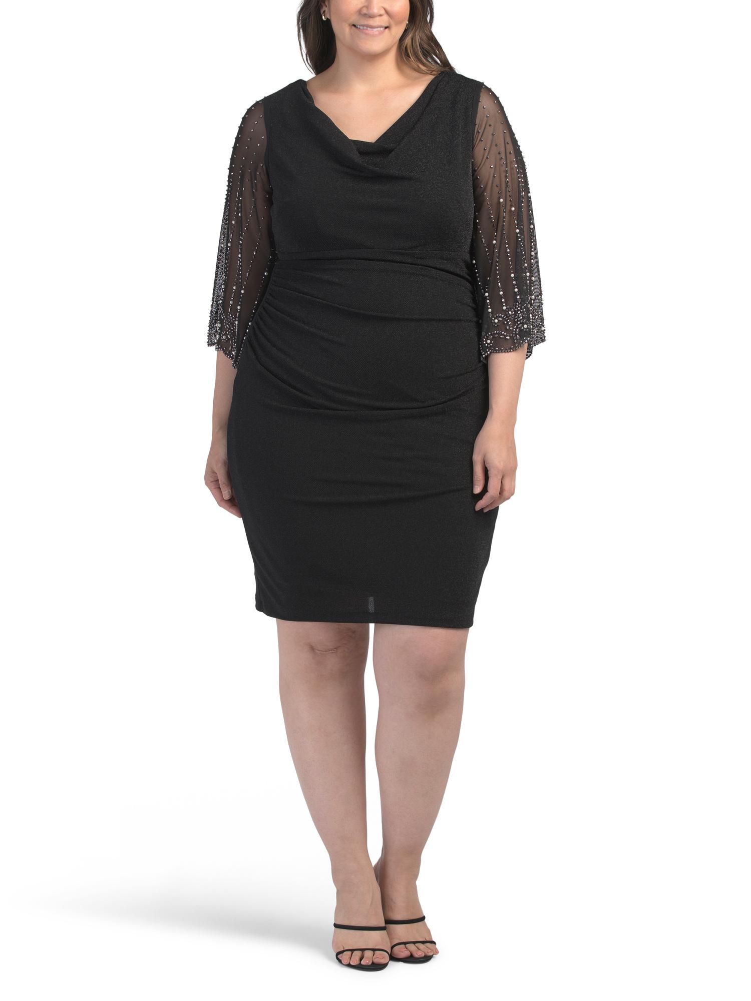 TJ Maxx Plus Ruched Dress For Nylon/Spandex/Polyester in Black Lyst |  tasweeq.om Fashion Store