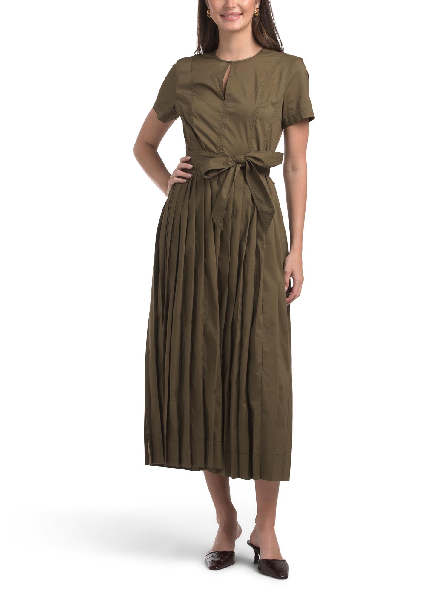 green dress tj maxx TJ Maxx Women's Green Linen Mika Zebra Maxi Dress For
