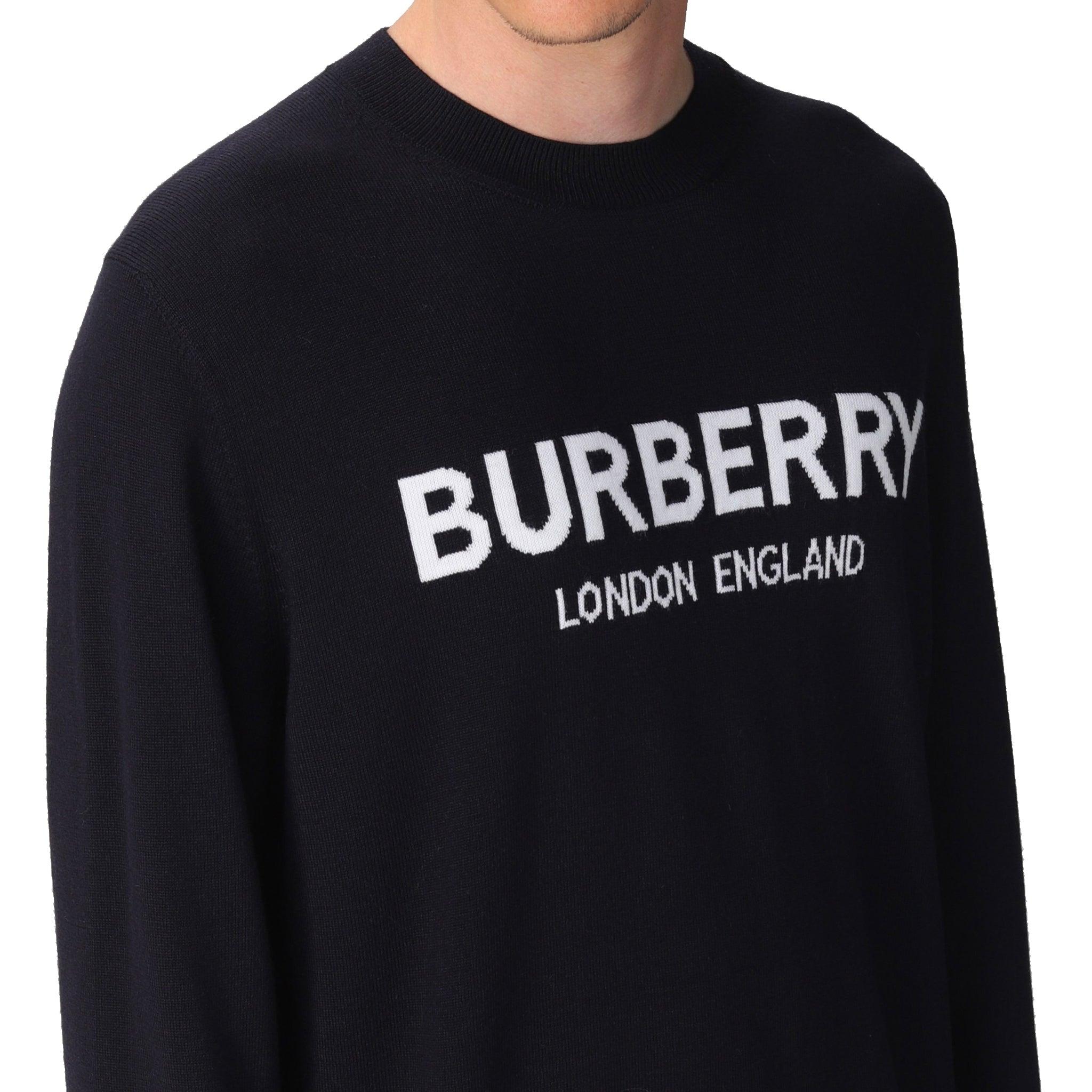 Burberry Logo Sweater in Blue for Men | Lyst