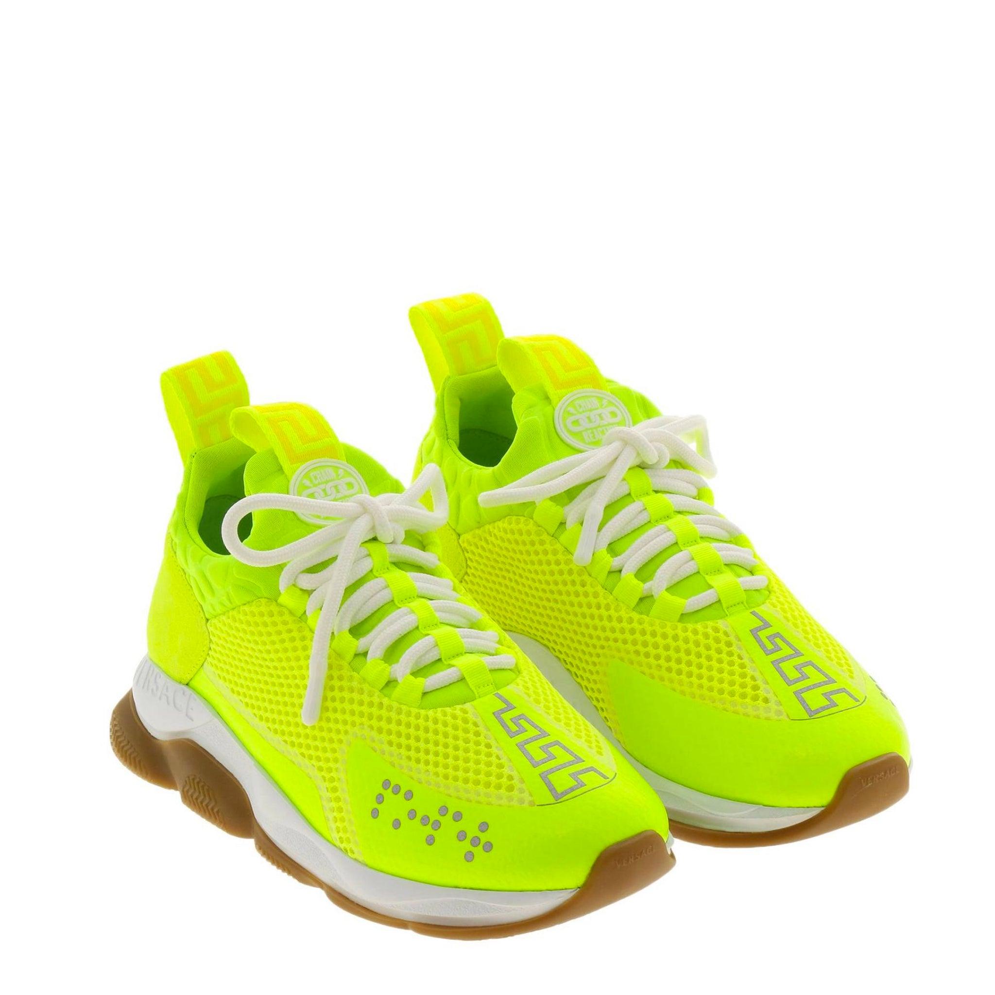 Versace Chain Reaction Sneakers in Yellow for Men | Lyst