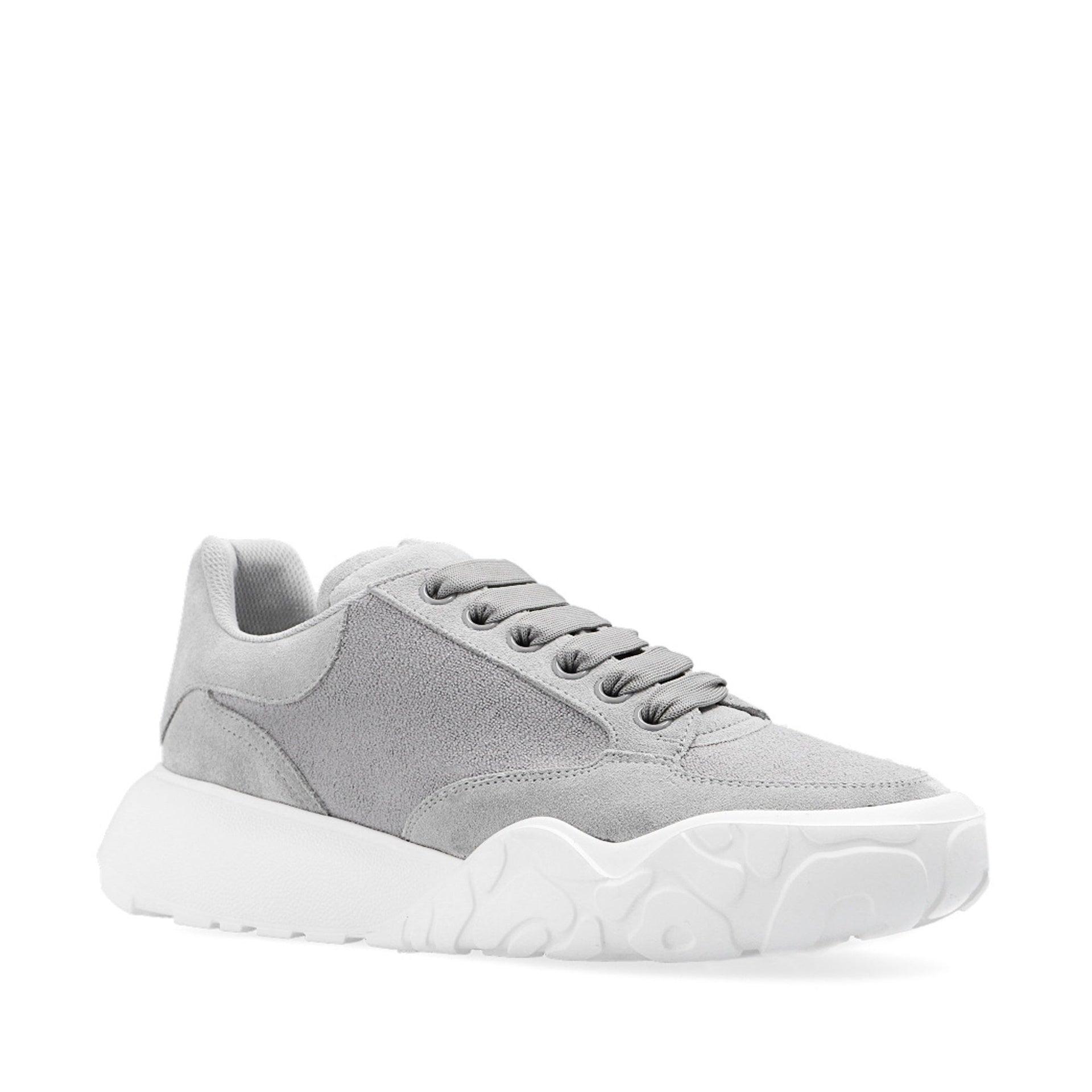 Grey Suede Sneakers Grey Alexander Mcqueen Trainers McQueen Suede