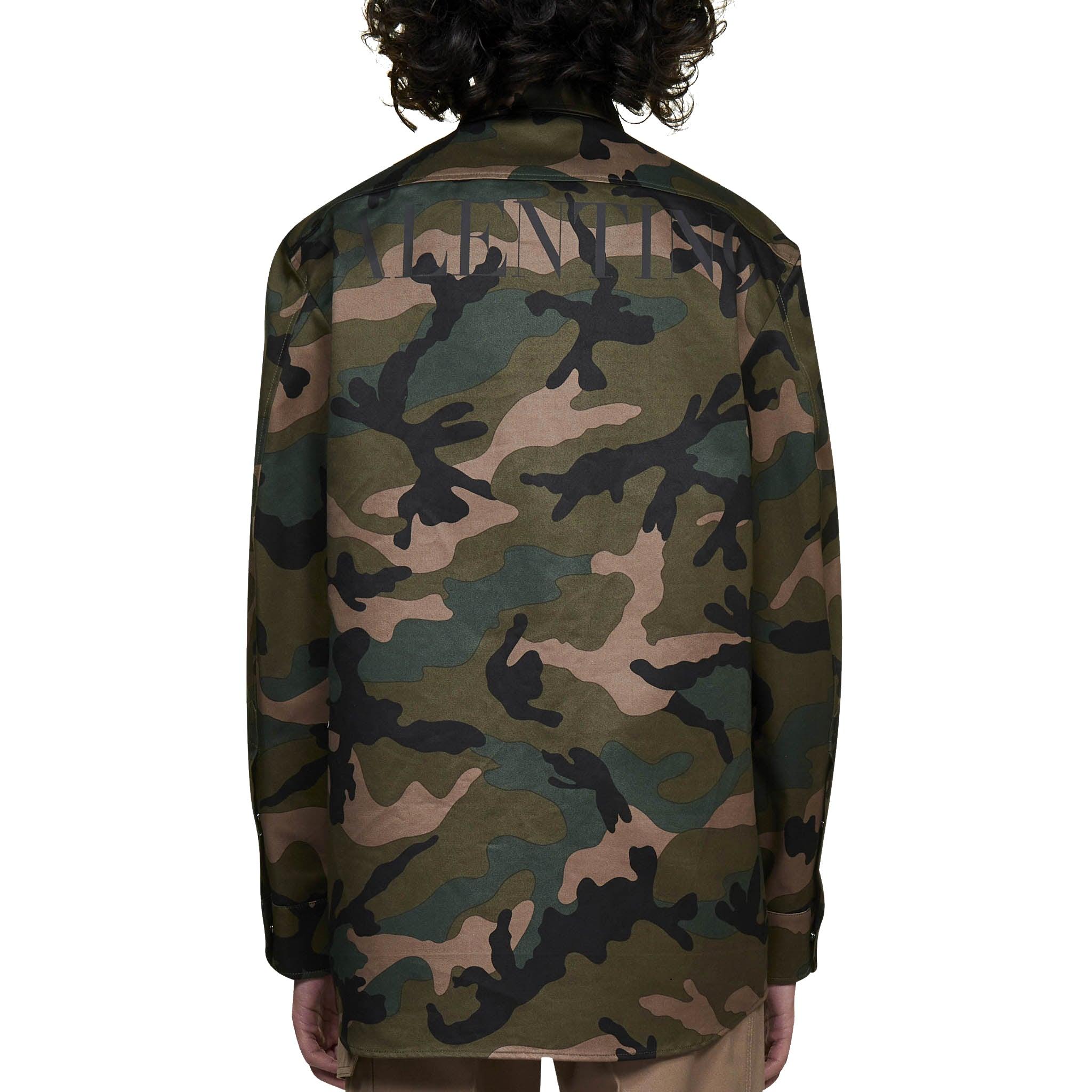 Valentino Camouflage Shirt Jacket - Green