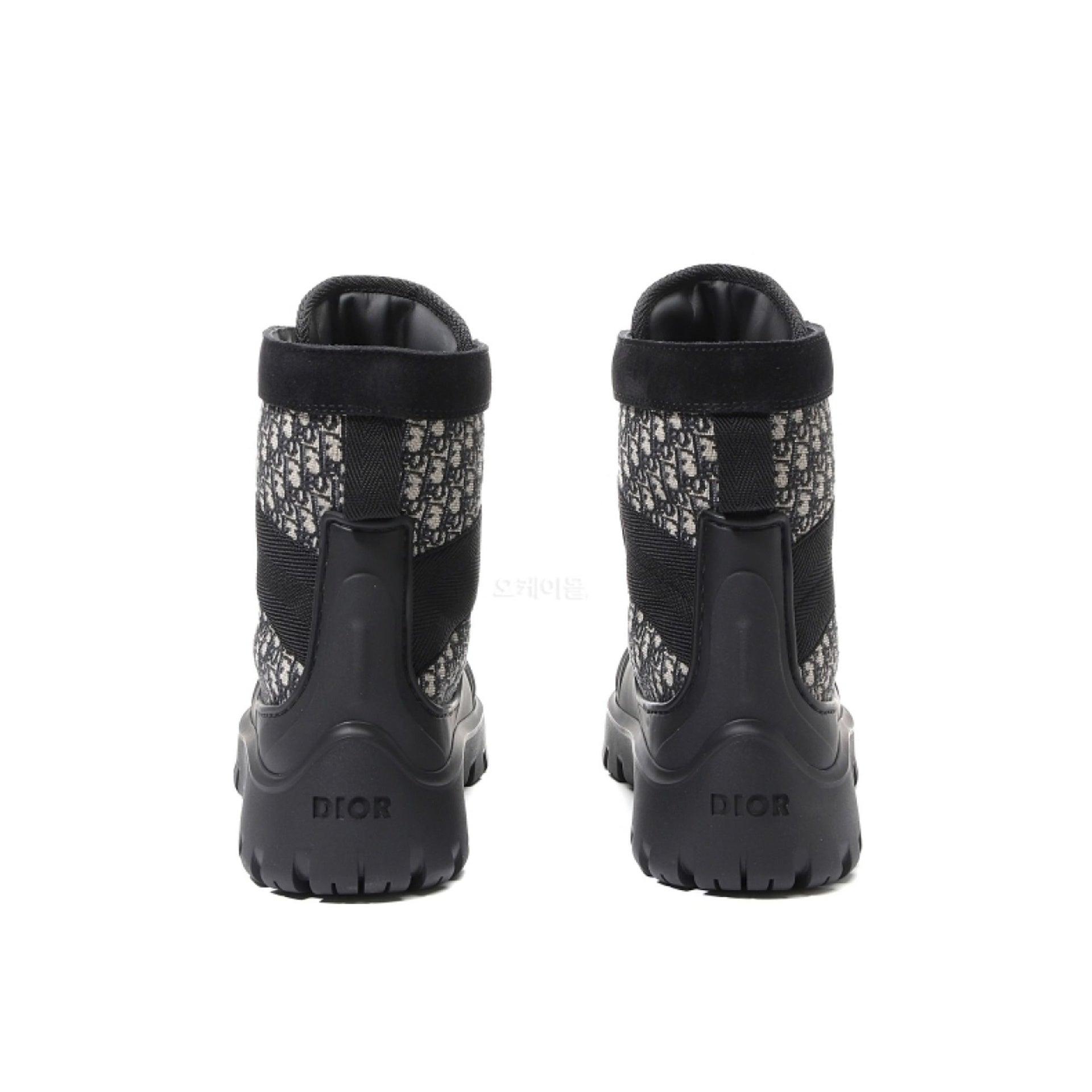 Dior Garden Oblique Boots in Black for Men | Lyst