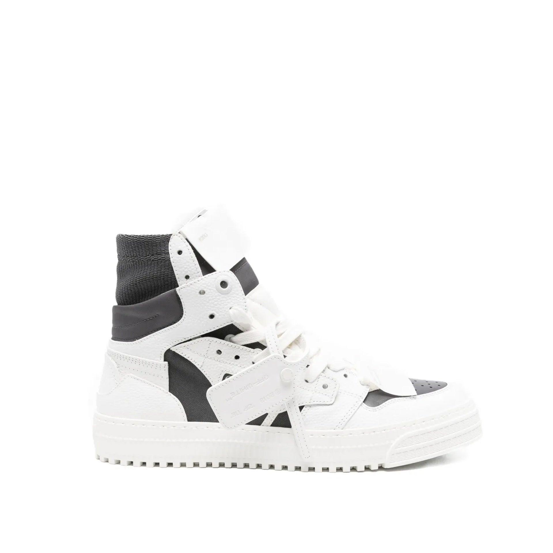 Off-White Mid-Top Sneakers in White and Black White/Black BILLY CS High – BILLY Footwear main image 2