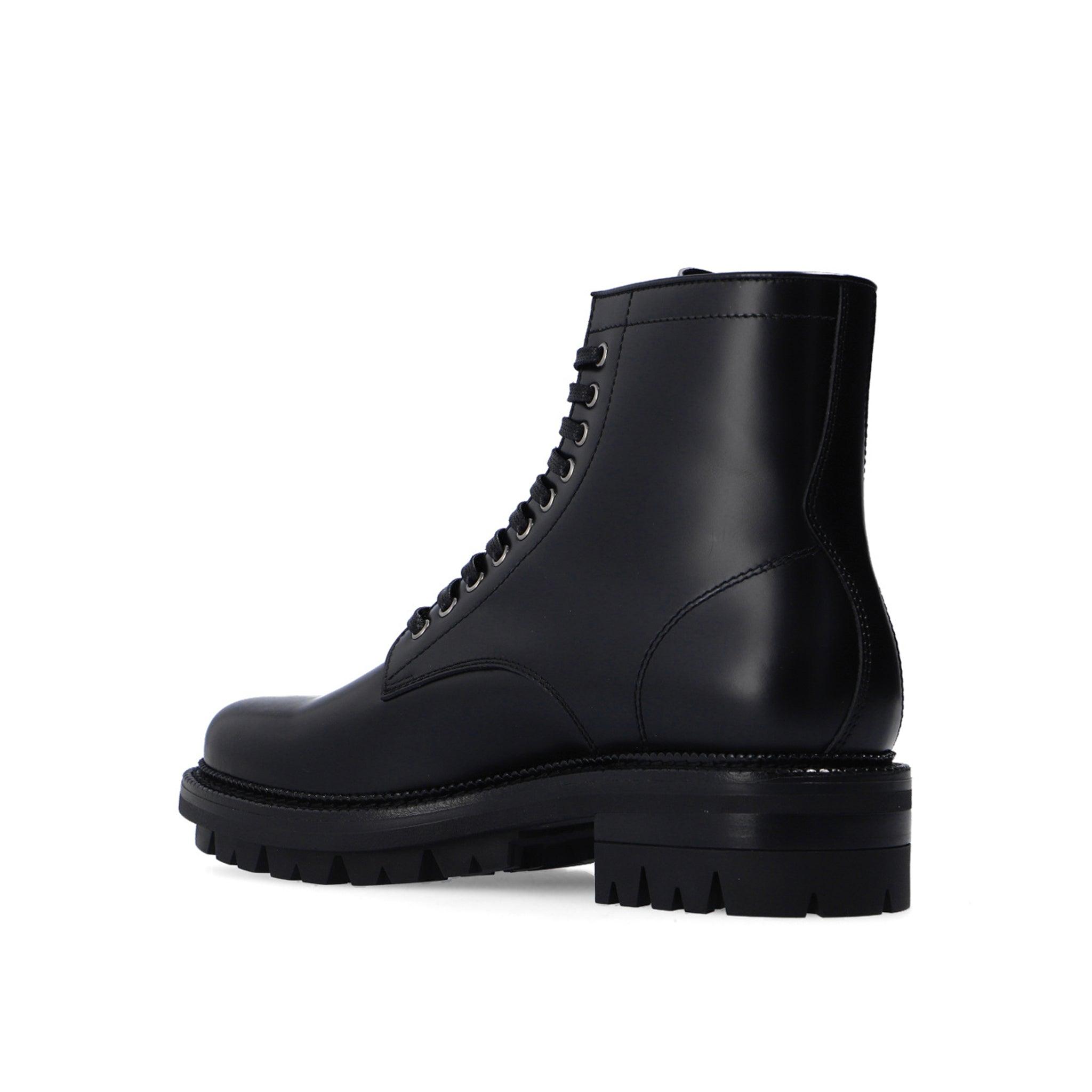 DSquared² Kombat Leather Ankle Boots in Black for Men | Lyst