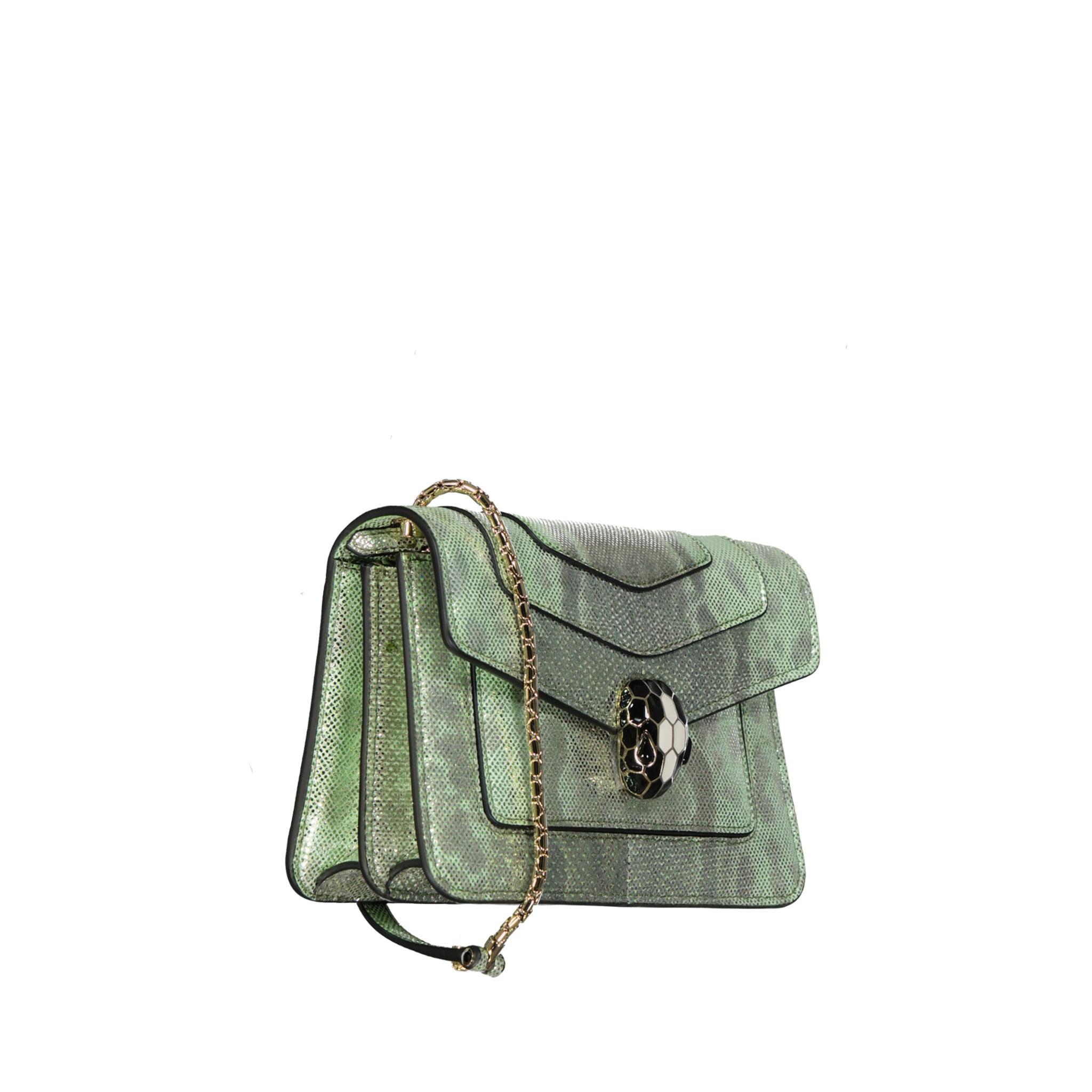 Bvlgari Serpenti Forever Shoulder Bag - Green Shoulder Bags