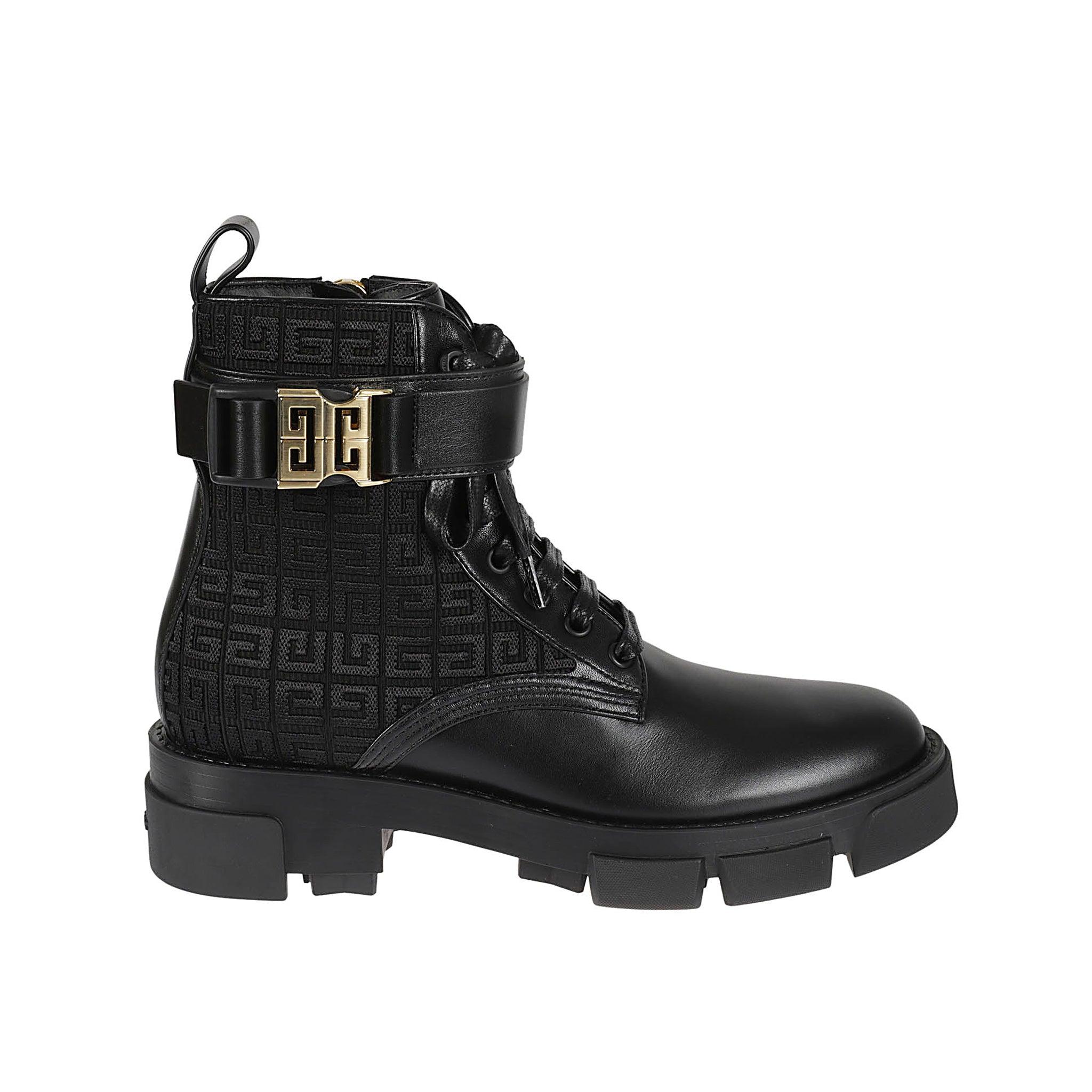 Stivali con logo in pelle di Givenchy in Nero | Lyst