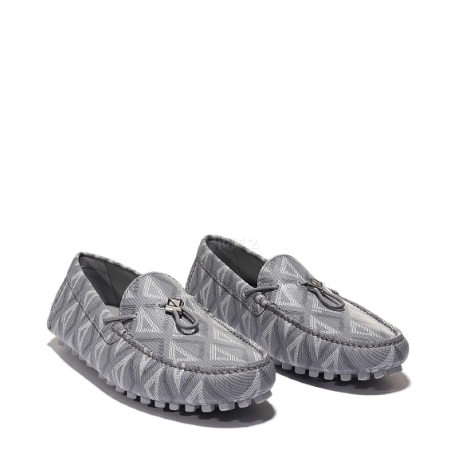 Dior Diamond Mocassins in Gray for Men | Lyst