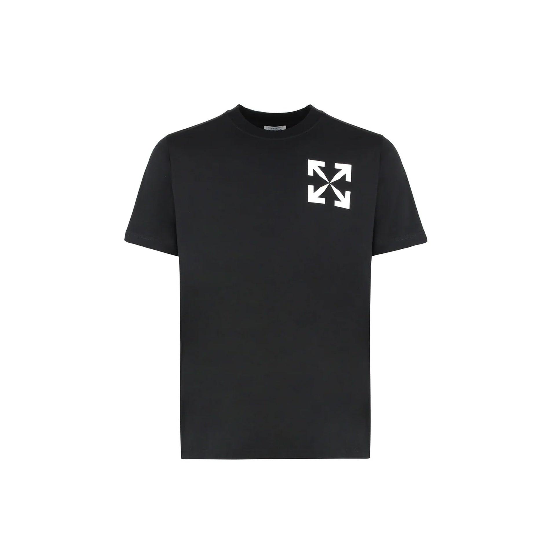 Off-White c/o Virgil Abloh Logo T-Shirt in Black for Men | Lyst