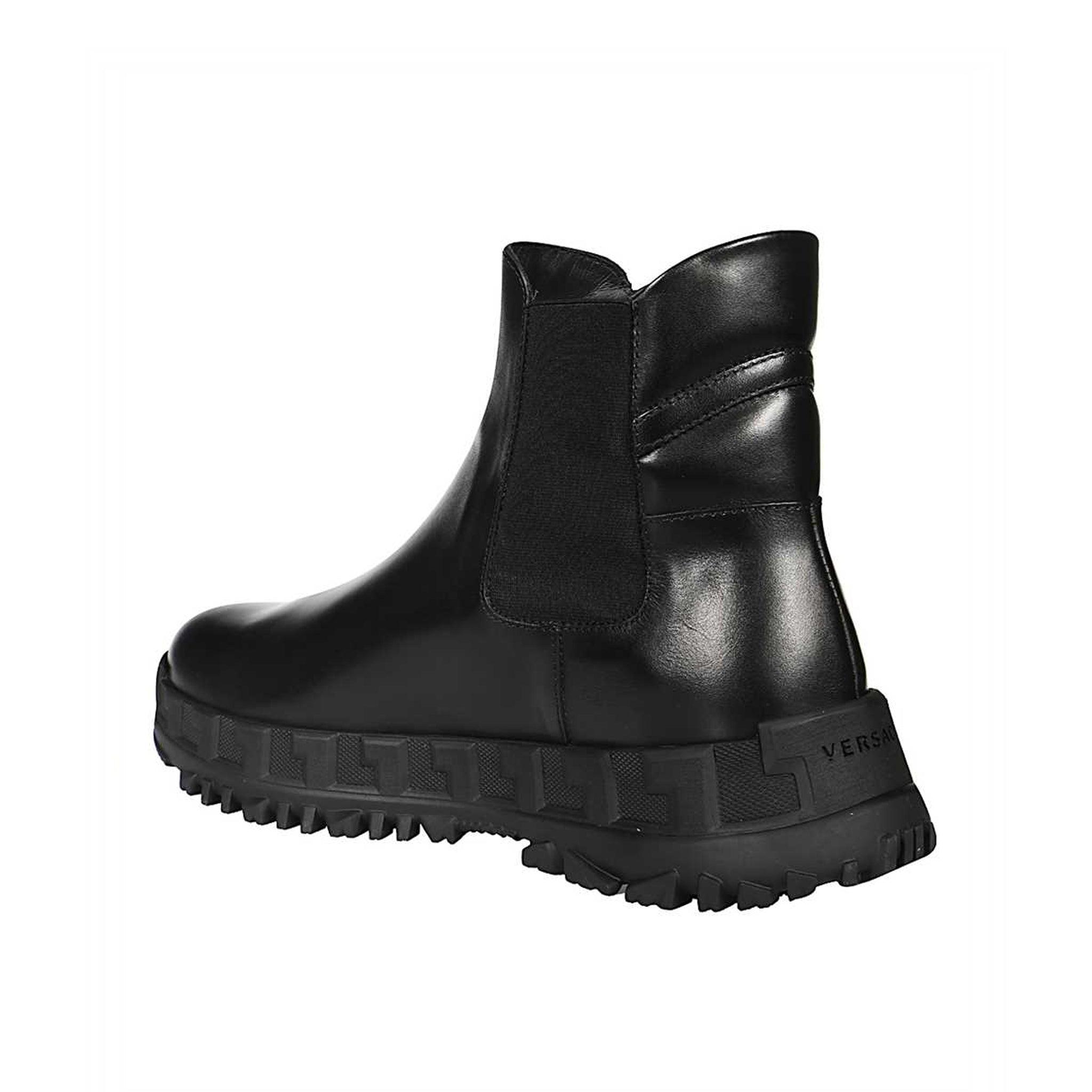 Versace Greca Rhegis Boots in Black for 