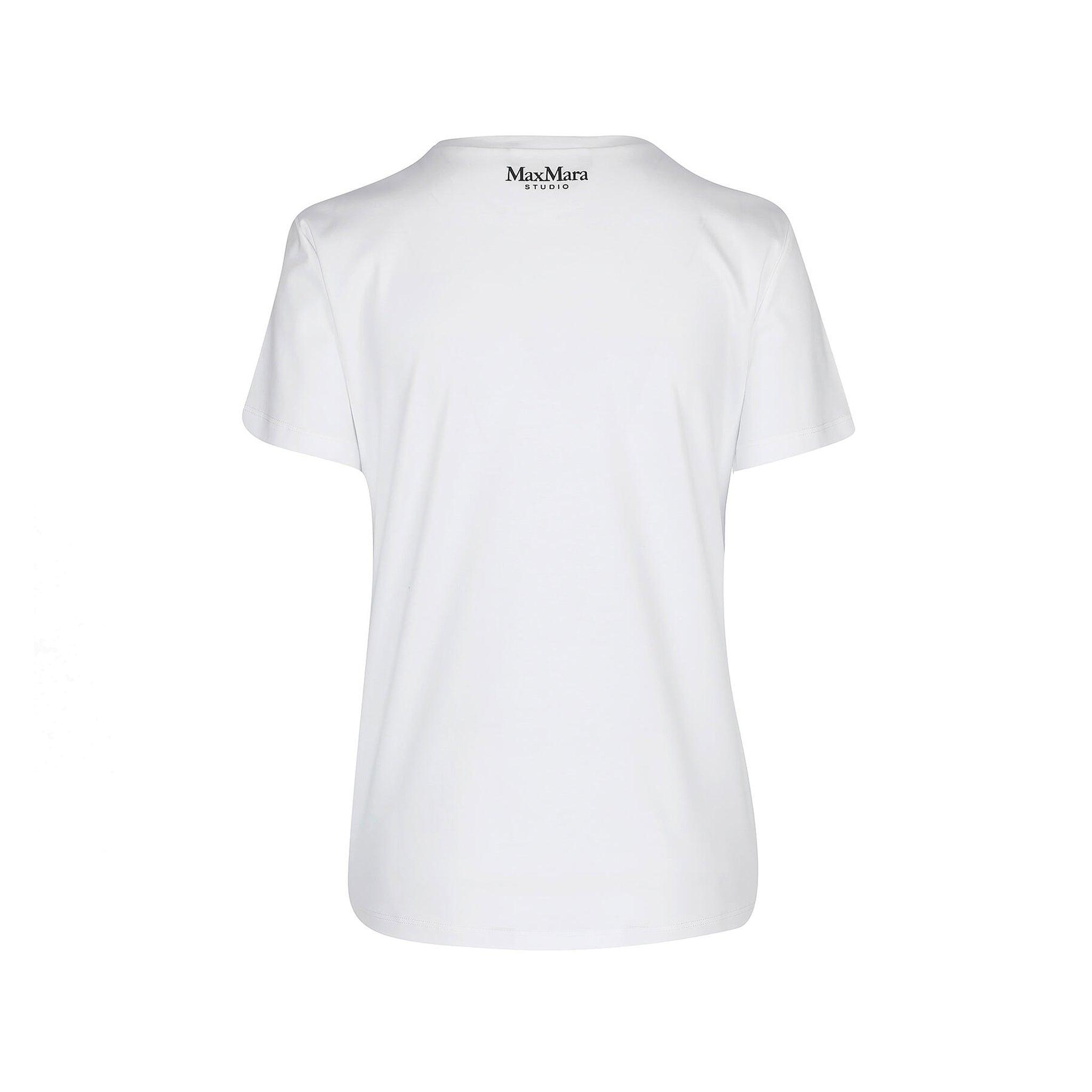 Max Mara Studio Cocco T-shirt in White | Lyst