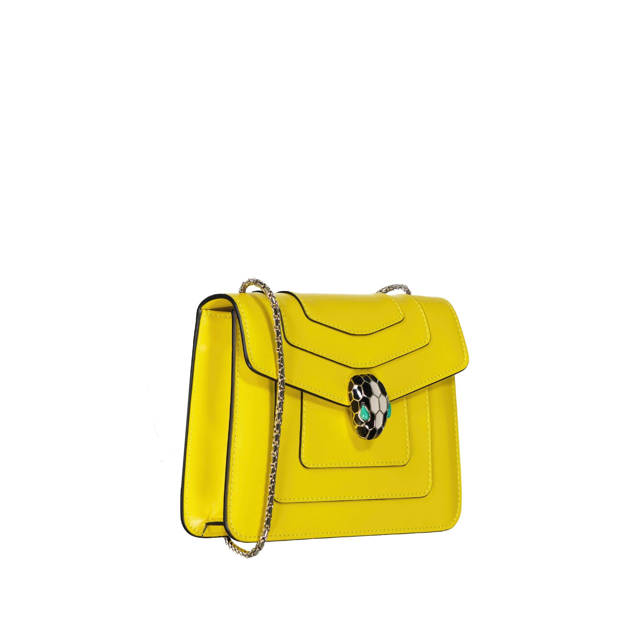 BVLGARI Serpenti Forever Mini Bag in Yellow