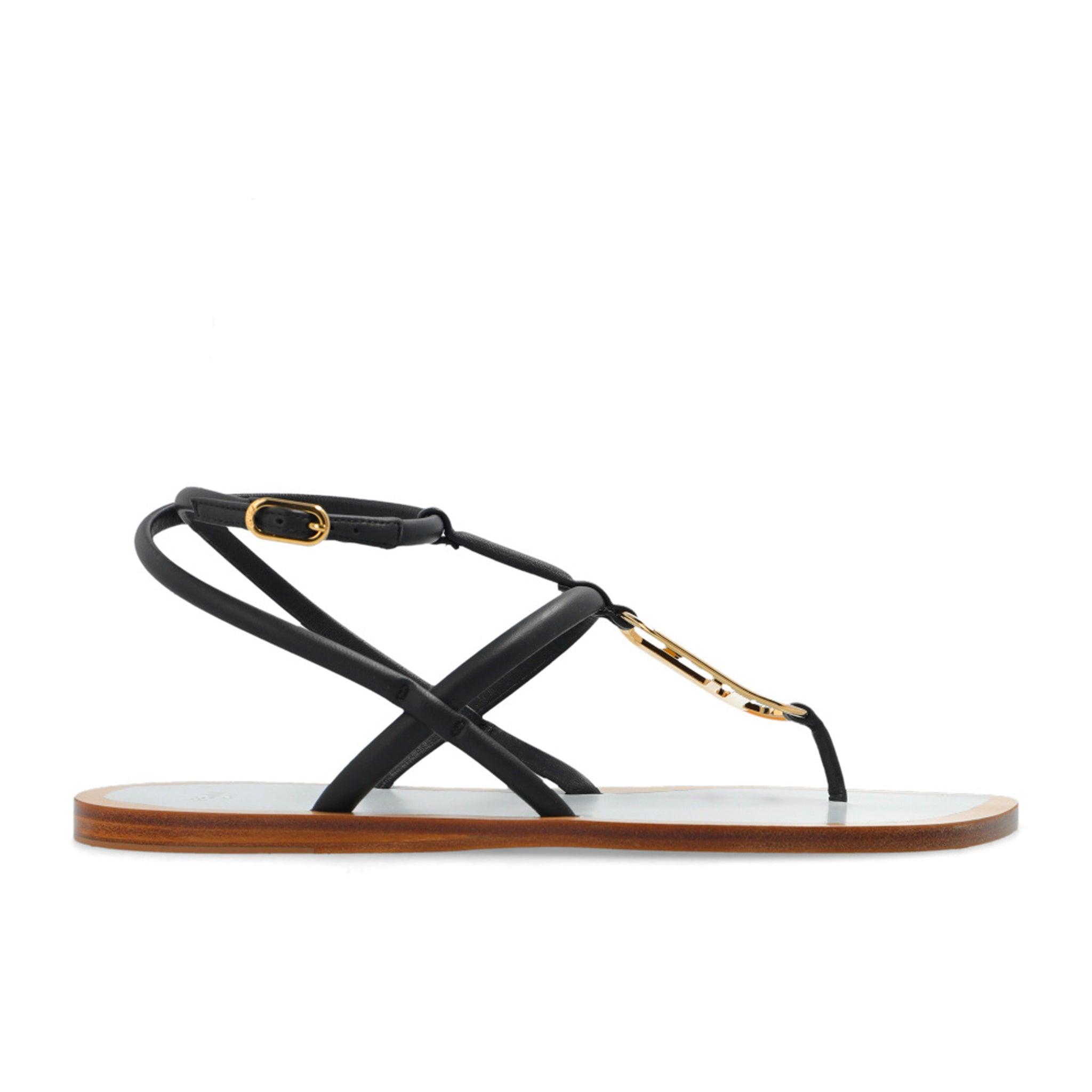 Fendi O'lock Sandals in Black | Lyst